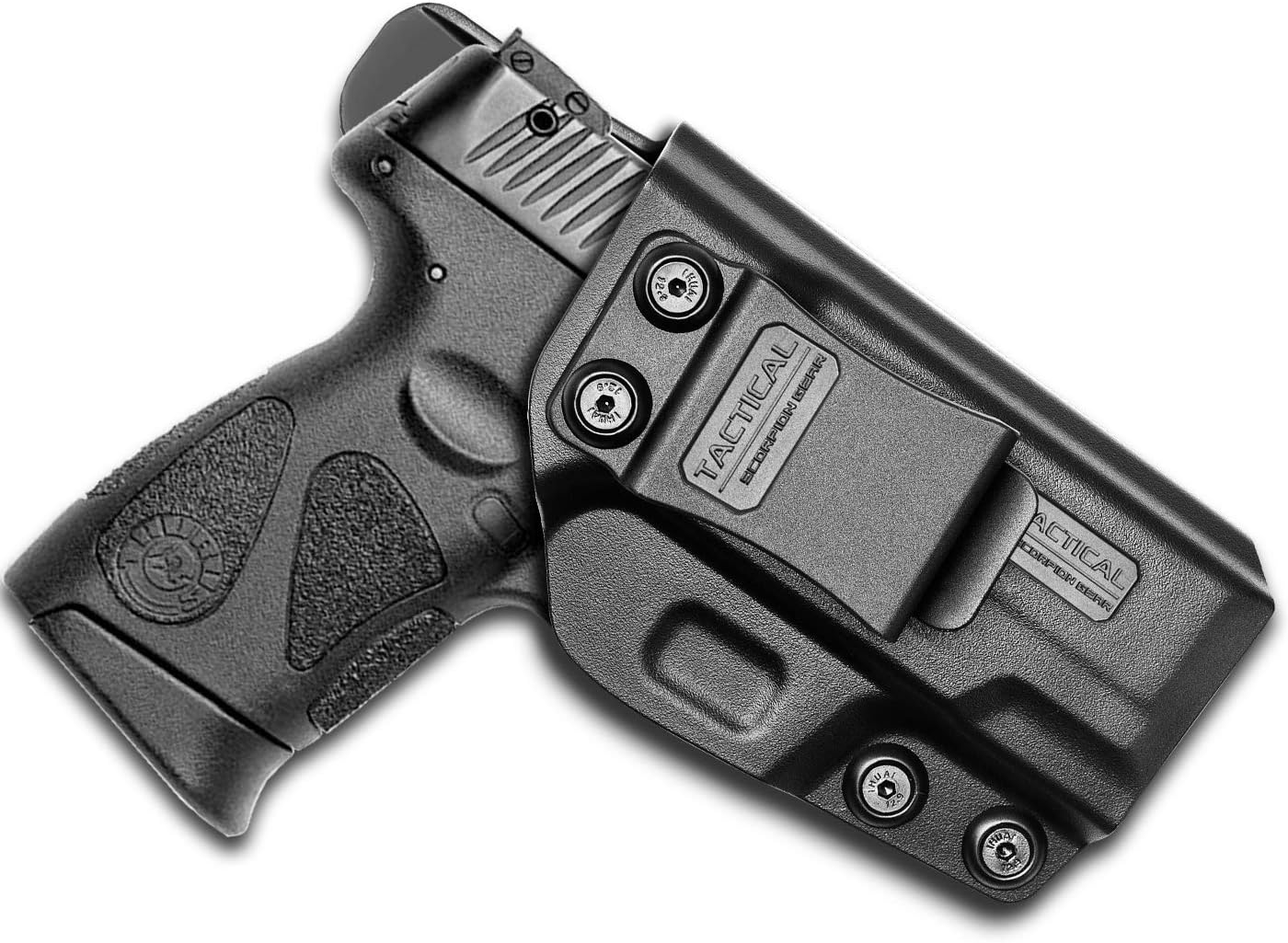 Tactical Scorpion Gear Polymer Concealed (IWB) | Adj. Cant & Retention | Inside Pants Holster: Fits Taurus Millennium G2 PT111 PT132 PT138 PT140