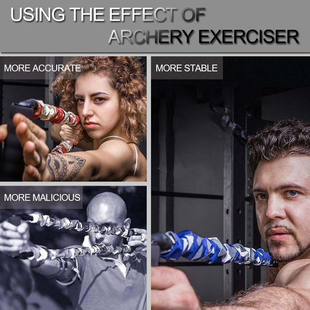 KIKIGOAL Archery Band Archery Exerciser Bow Trainer Strength Training for Reflex Bow Compound Bow Shooting