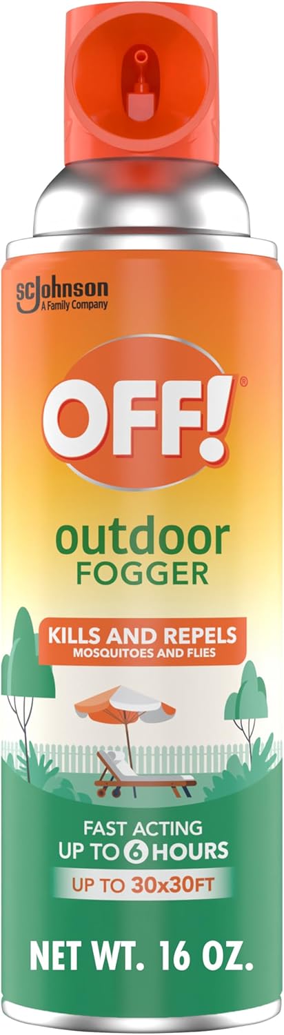 OFF! Backyard Pretreat Outdoor Mosquito Repellent Fogger, 16 oz, (2-Pack)