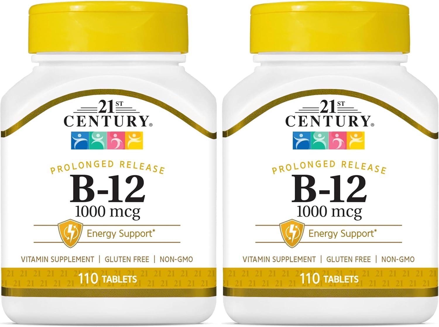 21st Century B-12 2500mcg Sublingual Tablets, High Potency, 110 Count | High-Potency Vitamin B12 2500 mcg, Natural Energy & Healthy Red Blood Cell Support, Vegan, Vegetarian, Third-Party Tested