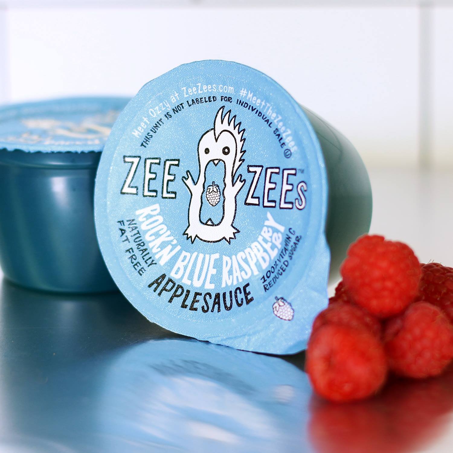 Zee Zees Mango Peach Applesauce Cups, Unsweetened, All Natural, No Sugar Added, 4 oz Cups, 24 pack