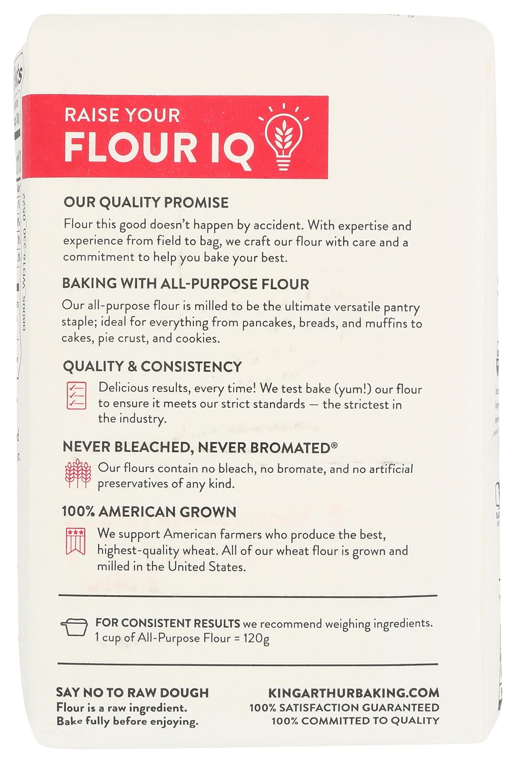 King Arthur Flour, Organic All Purpose Flour, 32 Oz Bag