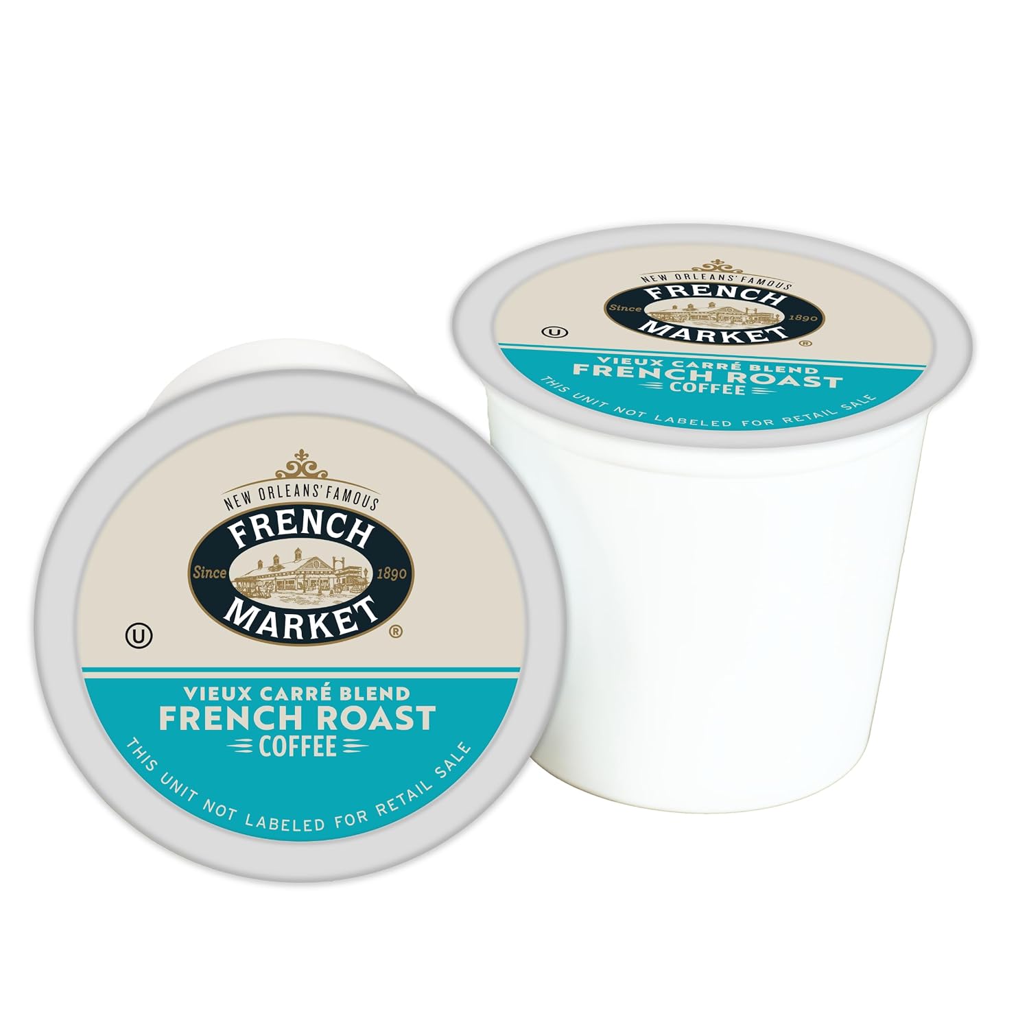French Market Streetcar Blend Dark Roast Single Serve Coffee Pods, 12ct Box (Pack of 6)