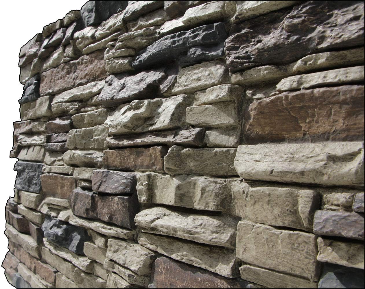 Lightning Ridge 48 in. x 24 in. Class A Fire Rated Faux Stone Siding Panel Finished Nature Spirit