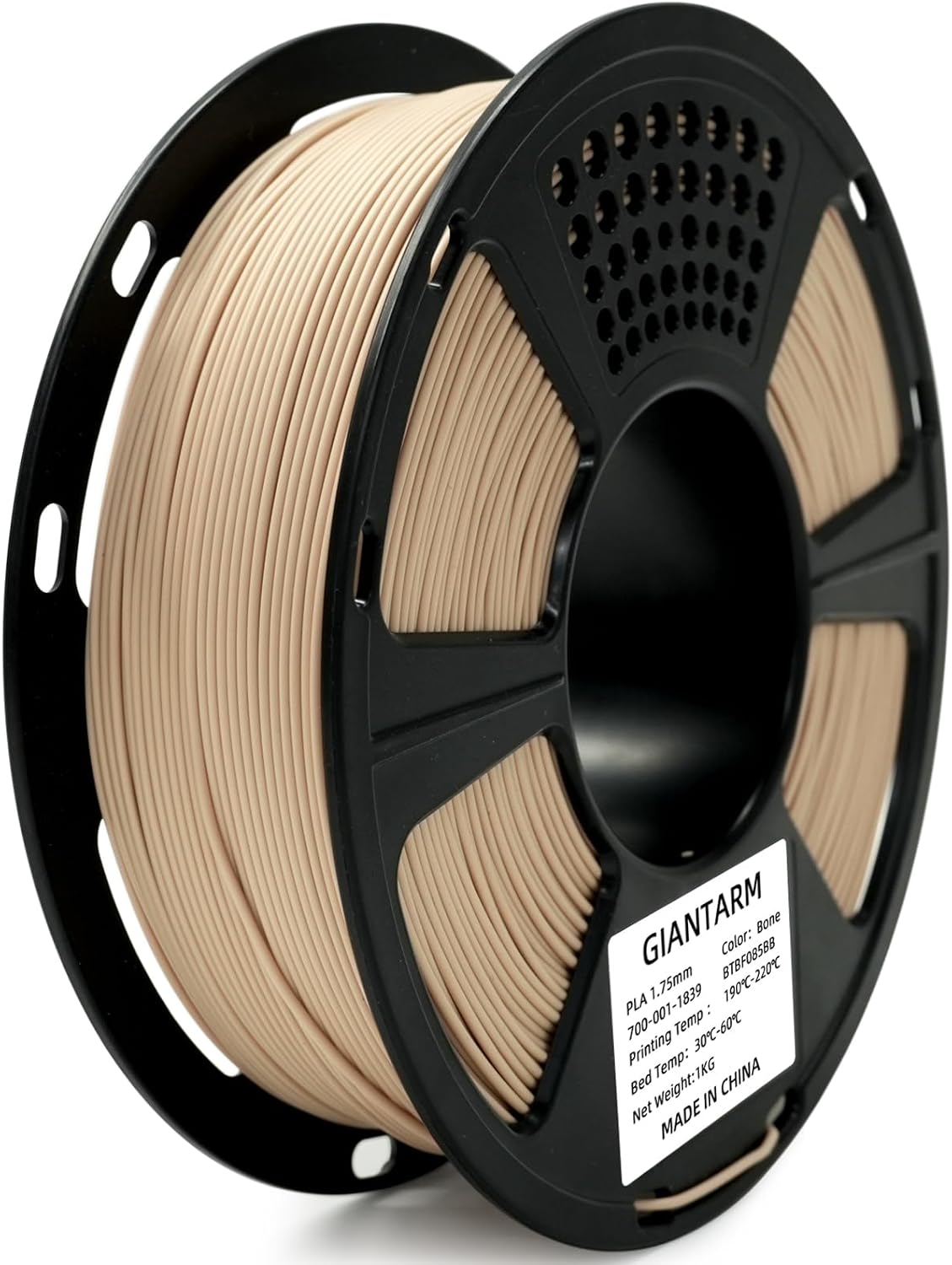 GIANTARM 3D Printer Filament, Silk Gold Pla Filament, 1Kg(2.2lbs) Spool, 1.75mm Dimension Accuracy +/- 0.03mm, 3D Printing Filament
