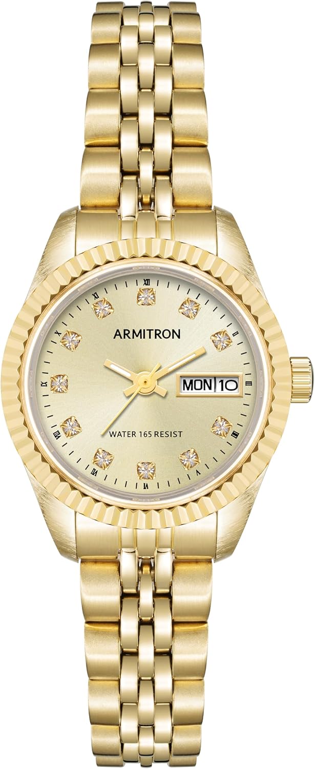 Armitron Women's Genuine Crystal Accented Bracelet Watch, 75-2475