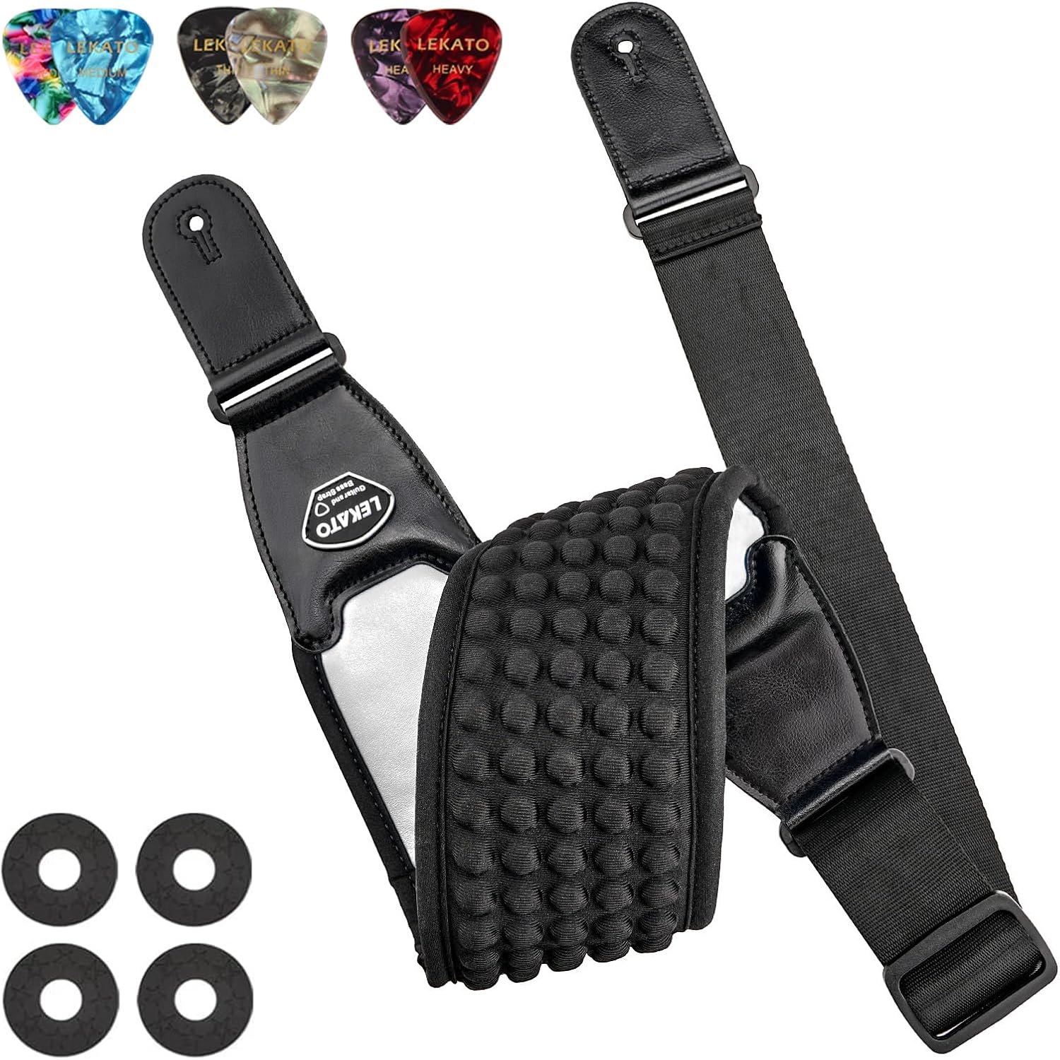 LEKATO Guitar Straps for Electric Guitar Bass