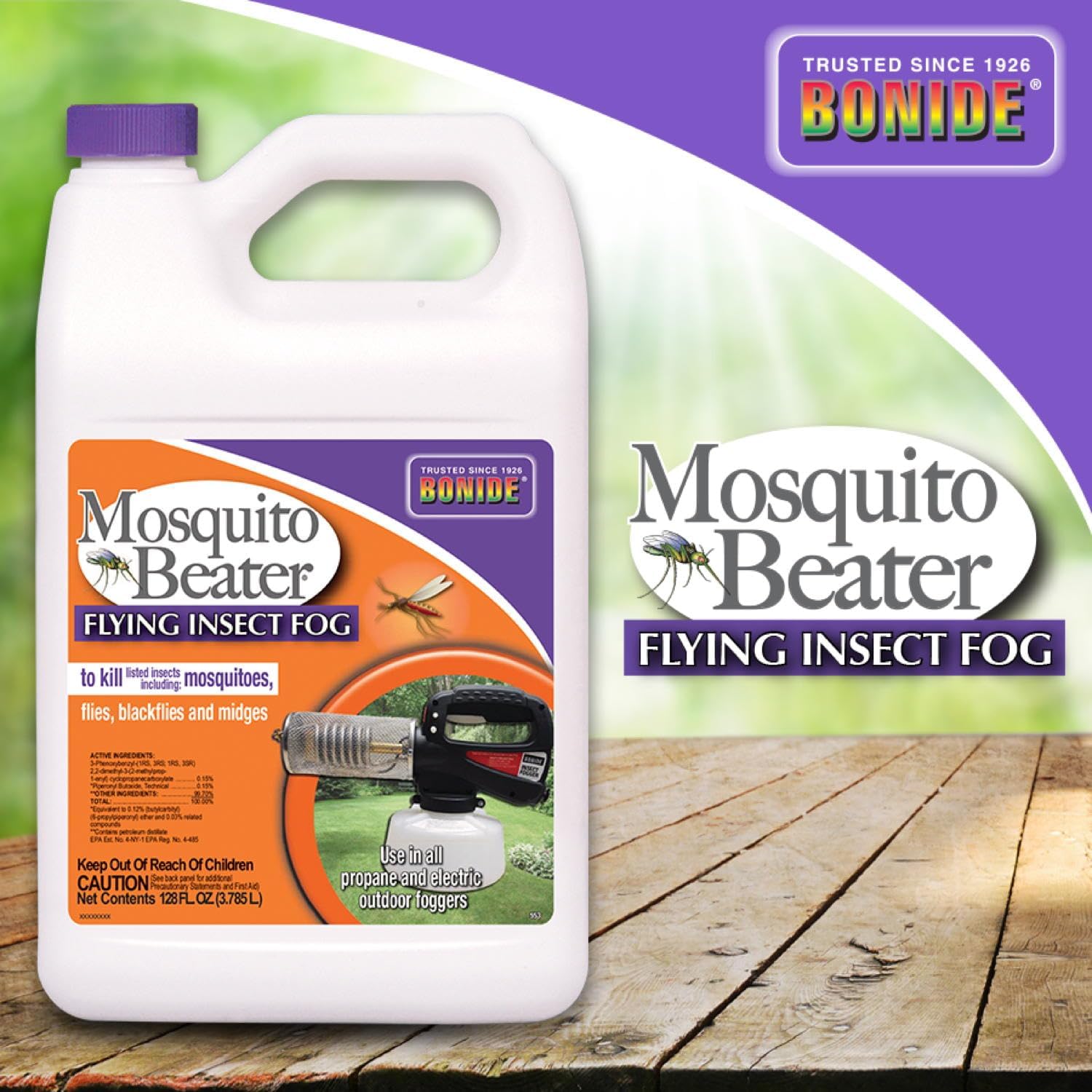 Bonide Mosquito Beater Flying Insect Fog, 32 oz Concentrate Kills Insects and Mosquitoes in Lawn and Garden