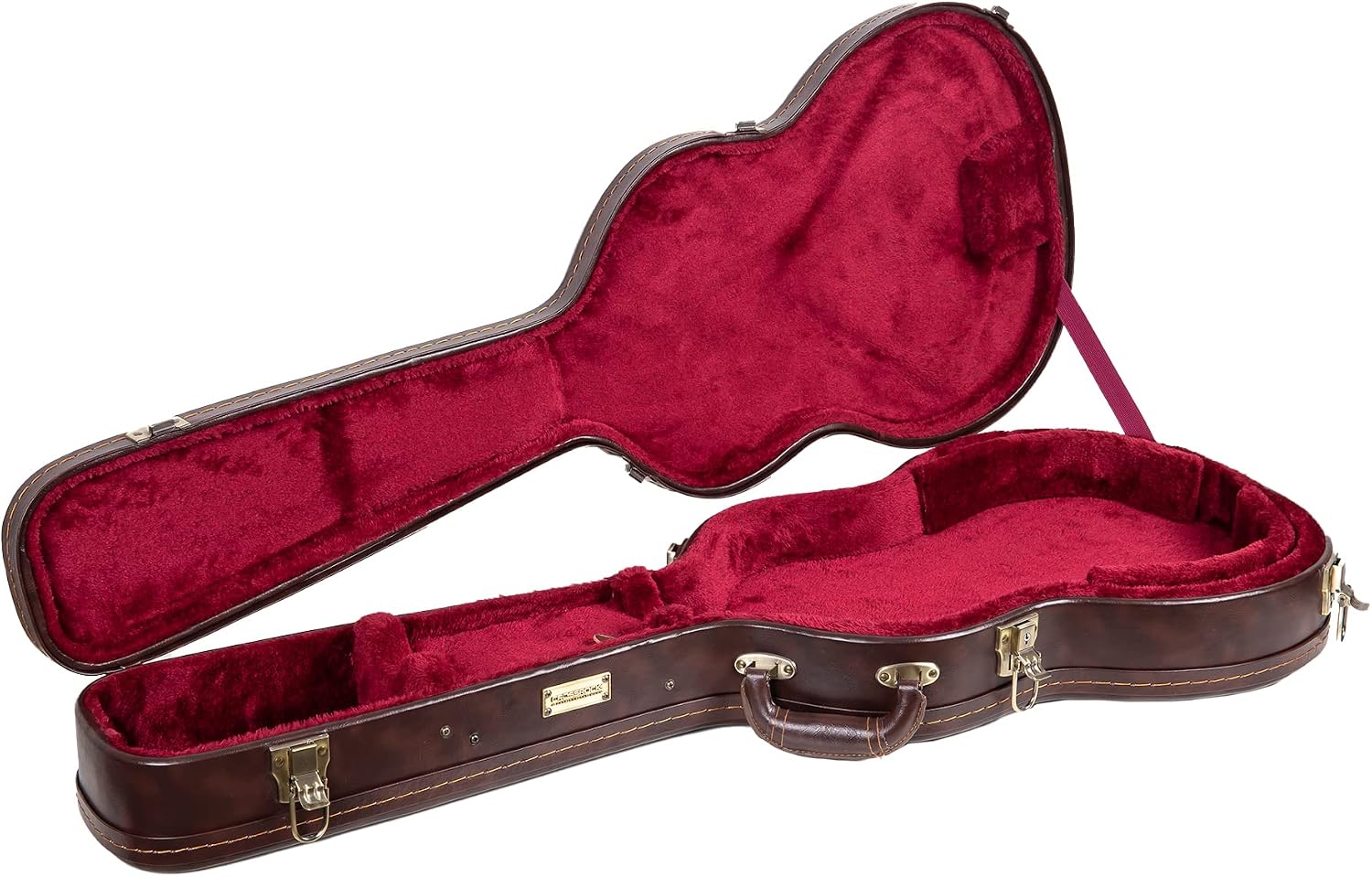 Crossrock Hardshell Arch Top wood case fits SG Electric Guitars-Black(CRW620SGBK)