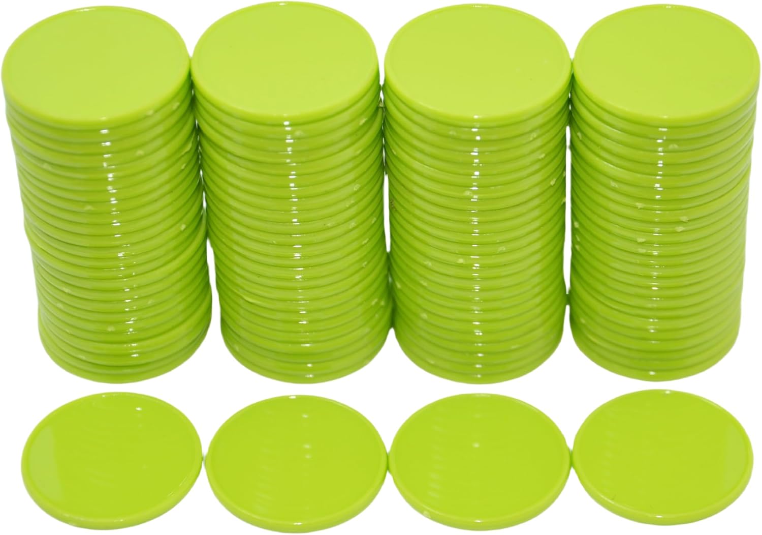 Smartdealspro Set of 100 25MM/1 Inch Opaque Plastic Learning Counting Counters Poker Chips (Red)