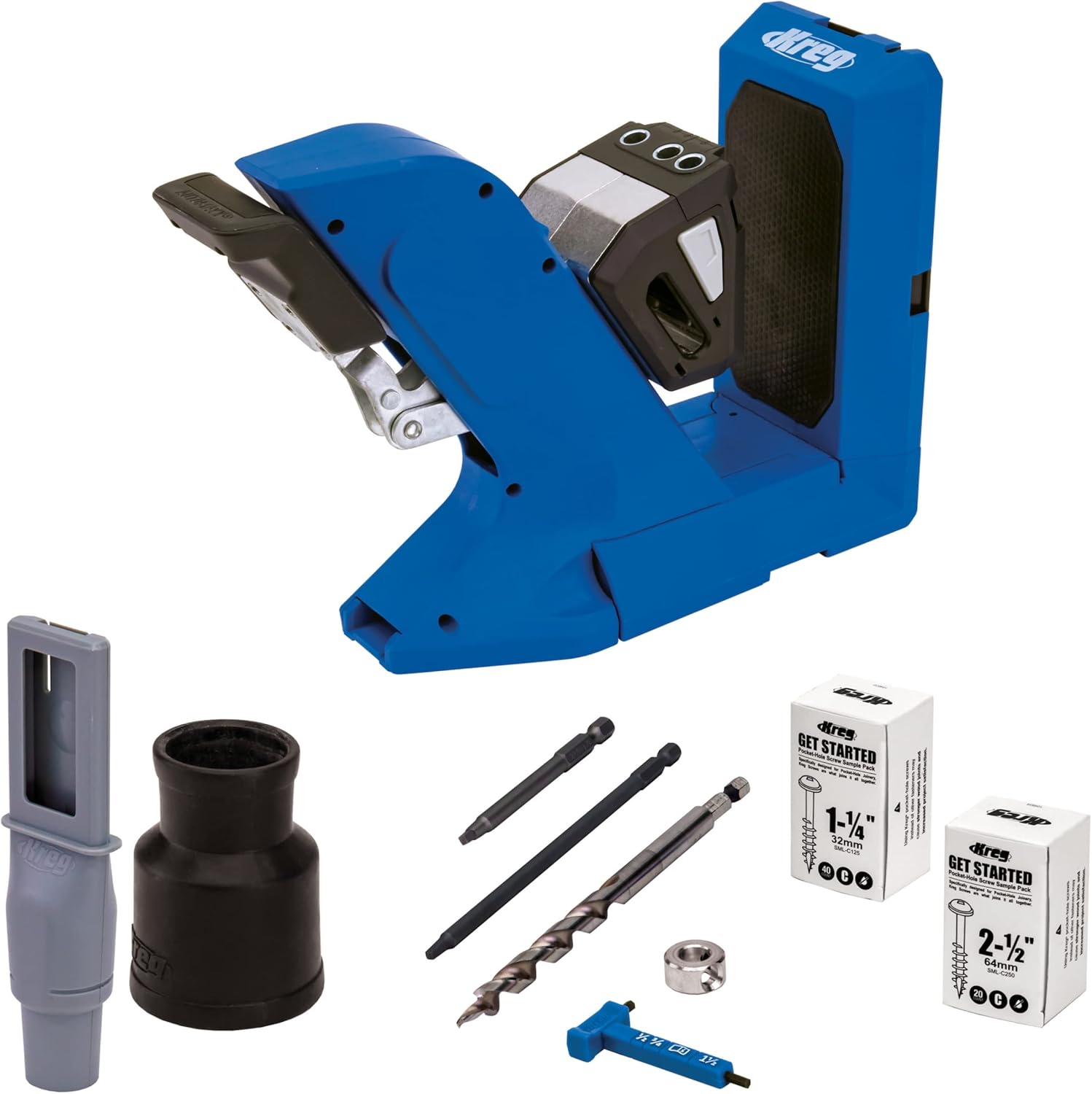 Kreg KPHJ720 Pocket-Hole Jig 720 - Durable Kreg Pocket-Hole Jig - Easy Clamping & Adjusting - For Materials 1/2" to 1 1/2" Thick