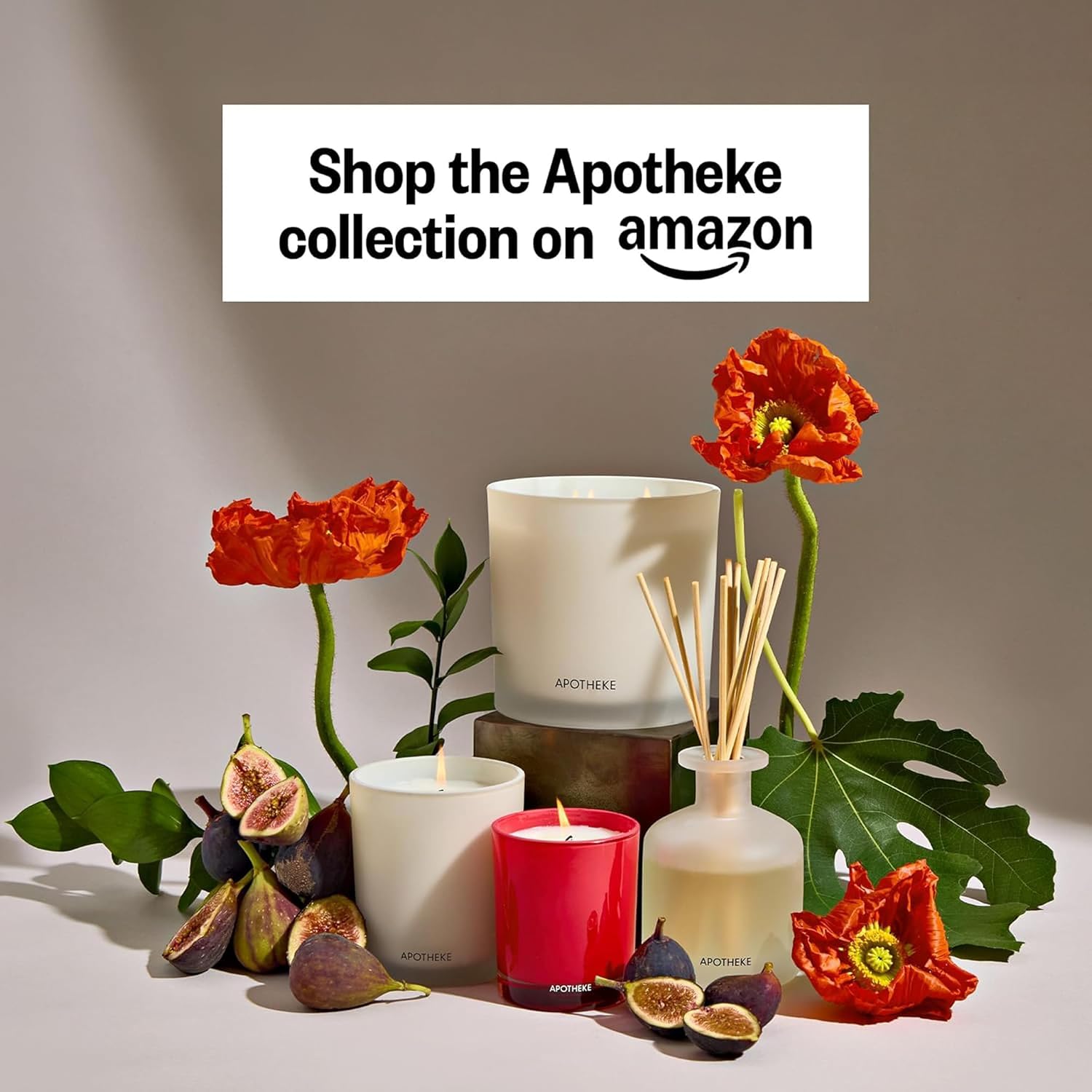 Apotheke Signature Scented Candles for Home, Canvas - 10.5 Oz | Long-Lasting Non-Toxic Soy Wax Jar Candle with Essential Oils, Large - Luxury Gift for Women & Men