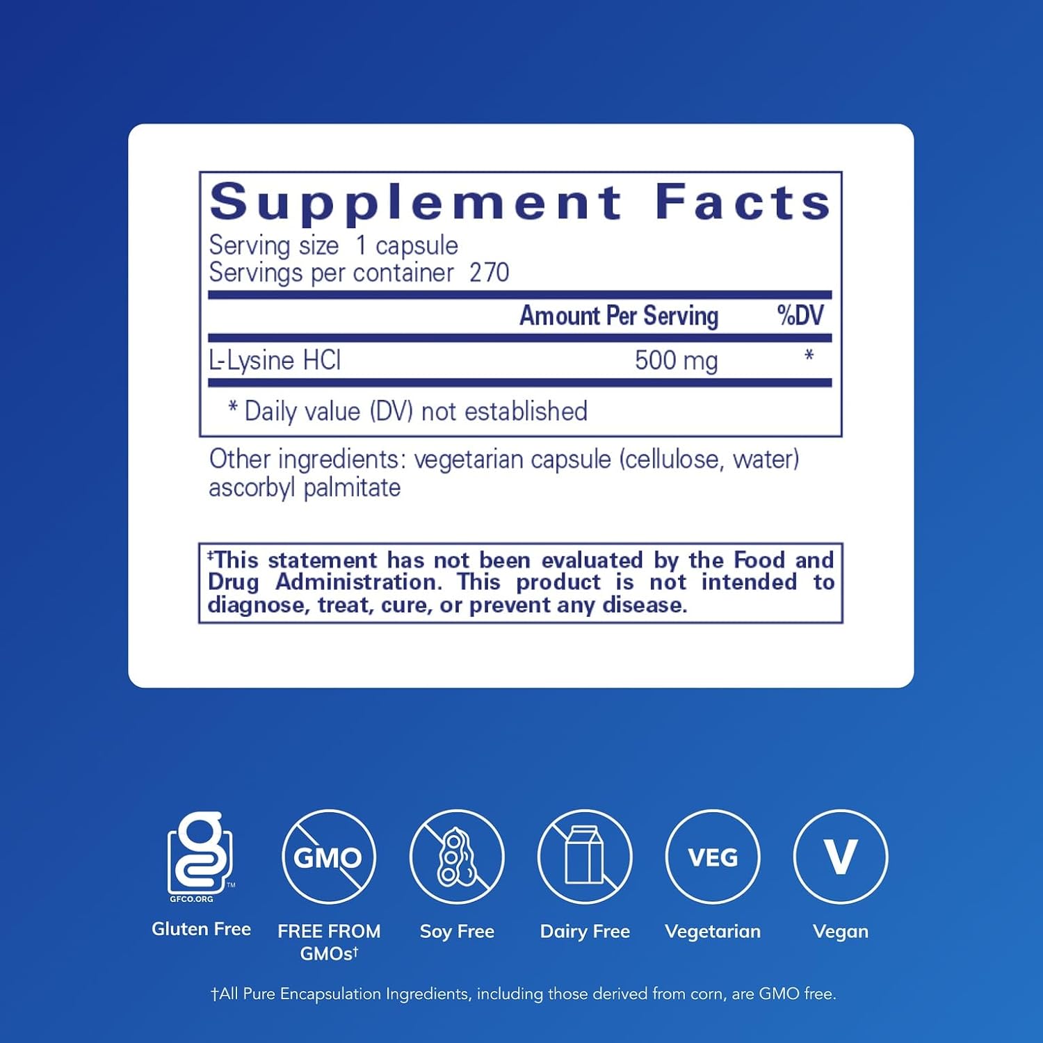Pure Encapsulations L-Lysine - Essential Amino Acid Supplement for Immune Support & Gum, Lip Health* - with L-Lysine HCl - 90 Capsules | Essential Amino Acid Supplement for Immune Support, Gum Health, and Lip Health*
