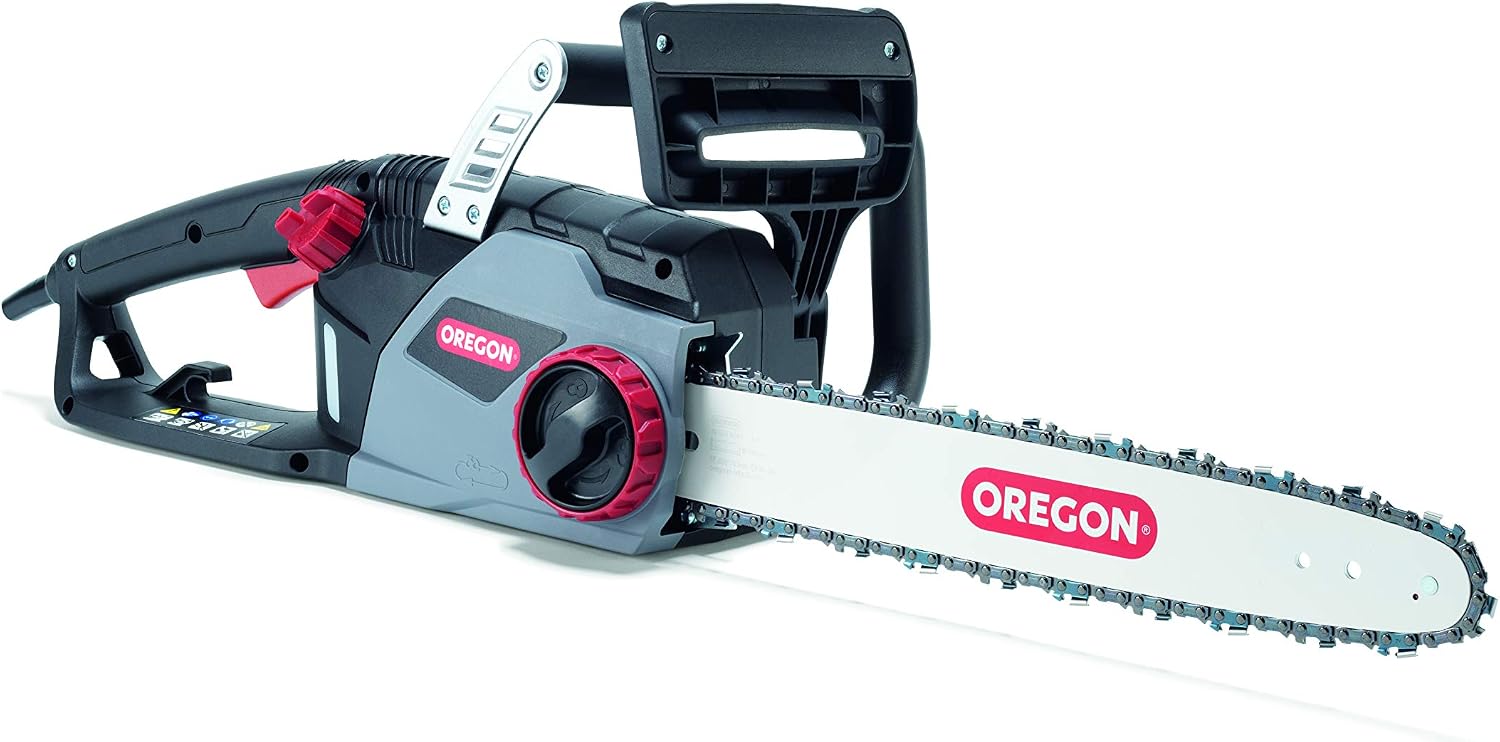 Oregon CS1400 15 Amp Electric Chainsaw, Powerful Corded Electric Saw with 16-Inch Guide Bar & ControlCut Saw Chain, Quiet & Low Kickback