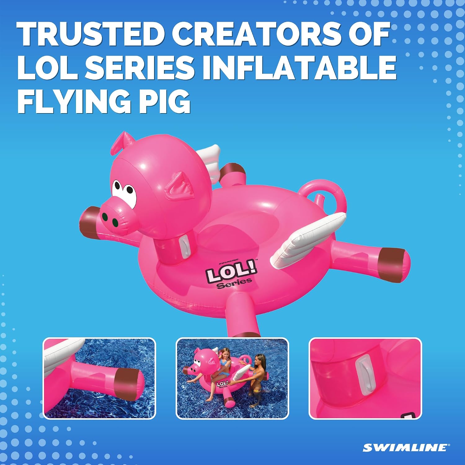 SWIMLINE Original Giant Inflatable Pool Float Floatie Ride-On