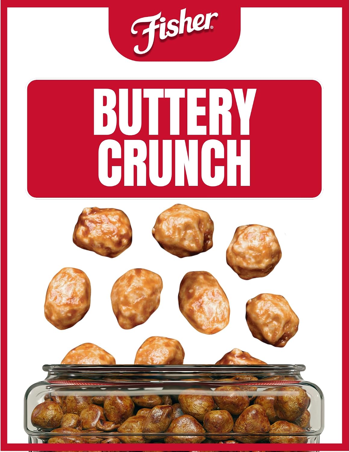 Fisher Snack Butter Toffee Peanuts, 42 Ounces (Pack of 1), No Artificial Colors or Flavors, 100% Recyclable