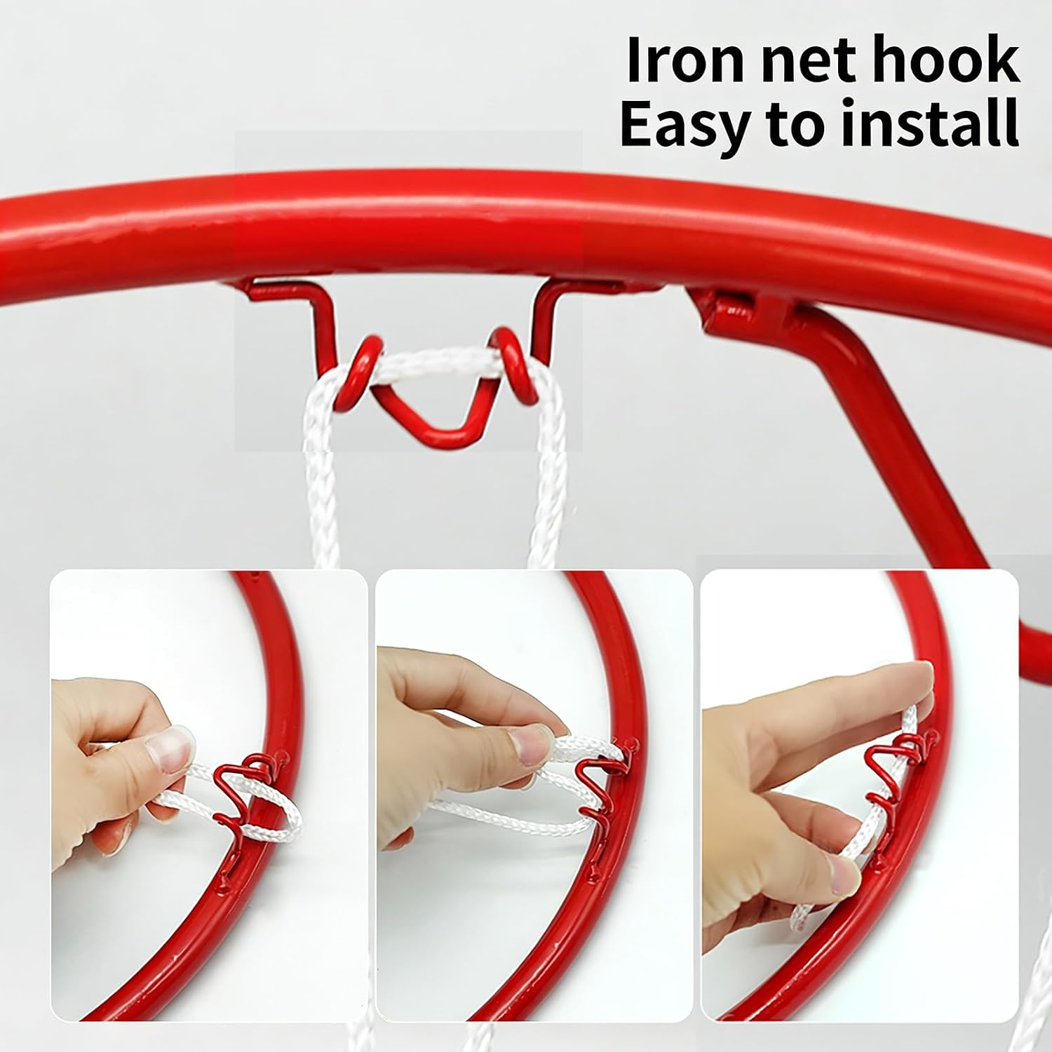 Basketball Rim Goal Wall Mounted Hoop Indoor Outdoor Hanging Basketball Hoop, 32centimeter/12.6inch