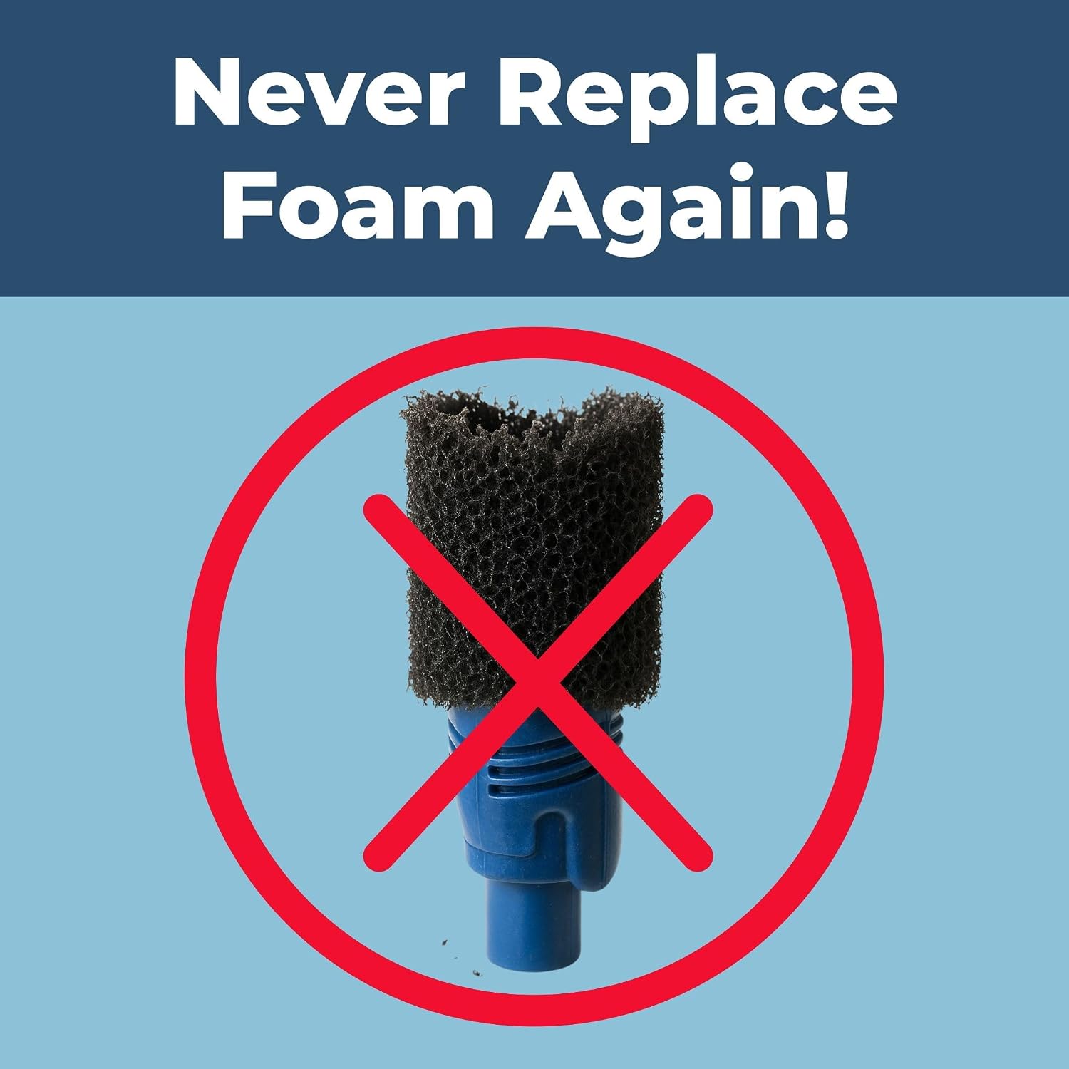 Polaris Tail Foam Replacement - Fits Polaris 180 280 360 380 480 3900 & More - Stop Replacing Foam - Prevent Spray - Improve Pool Cleaner - Long