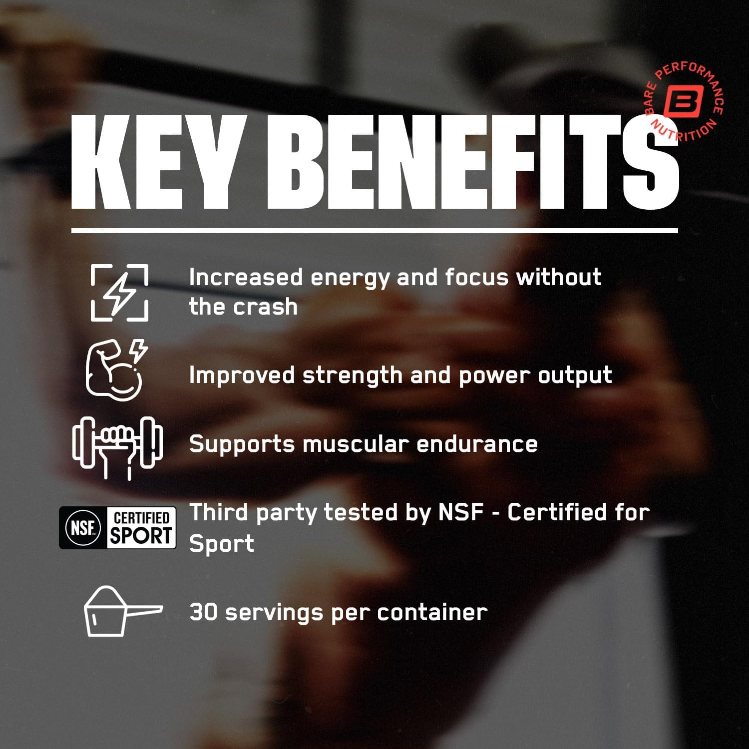 BARE PERFORMANCE NUTRITION BPN Flight Pre Workout, Supports Energy and Mental Focus, Improved Endurance & Muscle Pumps with CarnoSyn® Beta Alanine