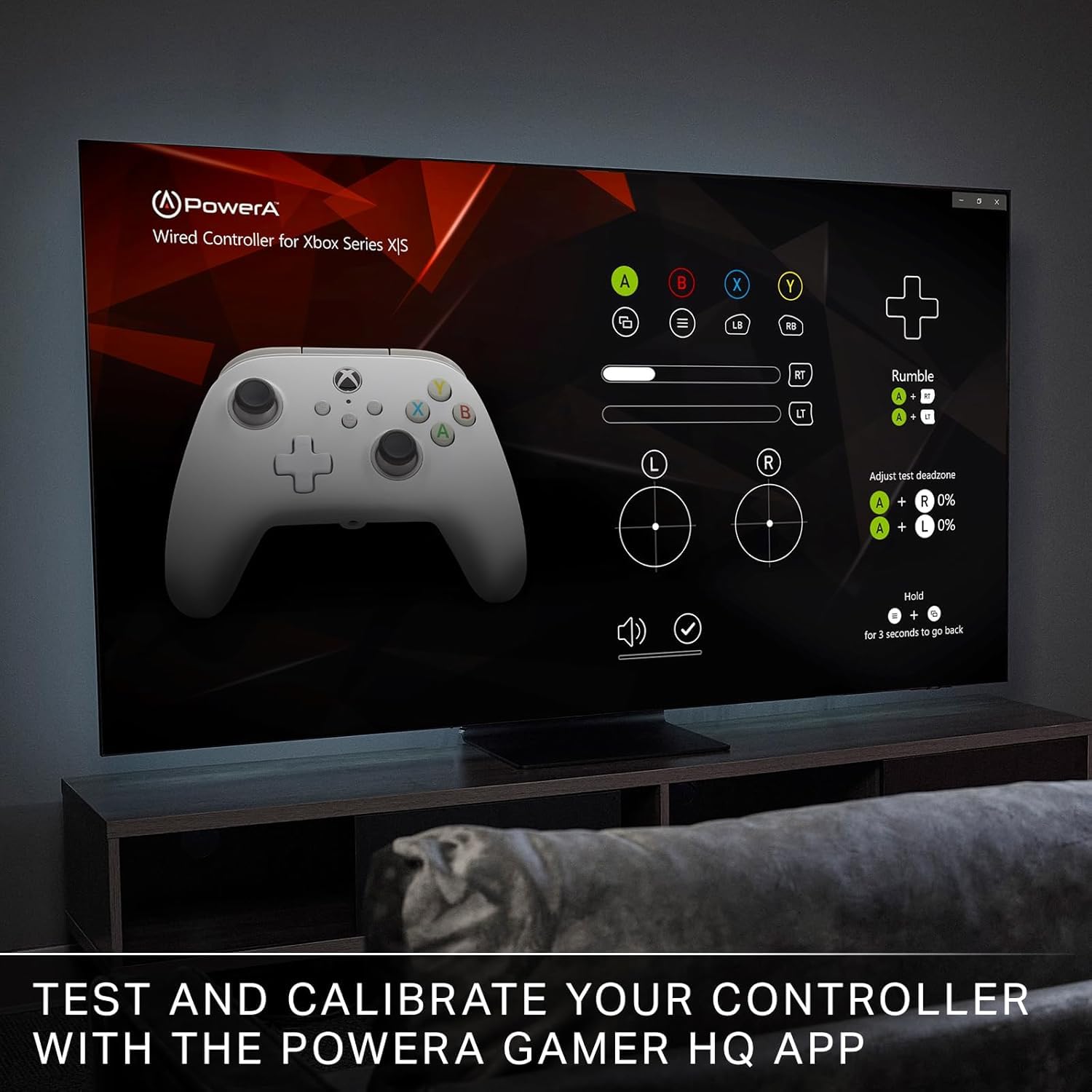 PowerA Wired Controller for Xbox Series X|S - blue, gamepad, video game/gaming controller, works with Xbox One, Officially Licensed