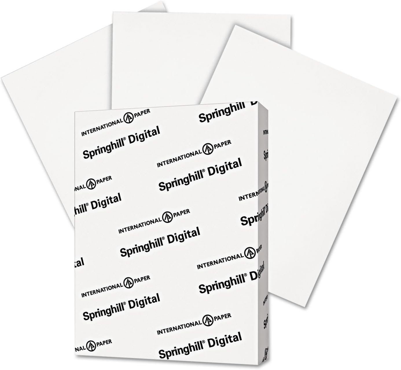 Springhill White 8.5” x 11” Cardstock Paper, 90lb, 163gsm, 250 Sheets (1 Ream) – Premium Lightweight Cardstock, Printer Paper with Smooth Finish for Greeting Cards, Flyers, Scrapbooking – 015101R