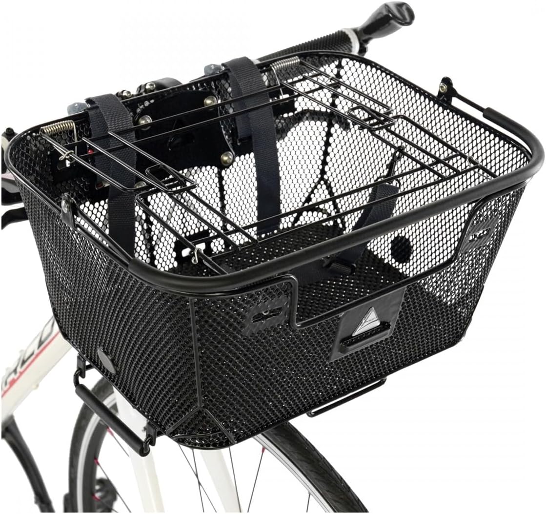 Axiom Pet Basket with Rack and Handlebar Mounts (Black)