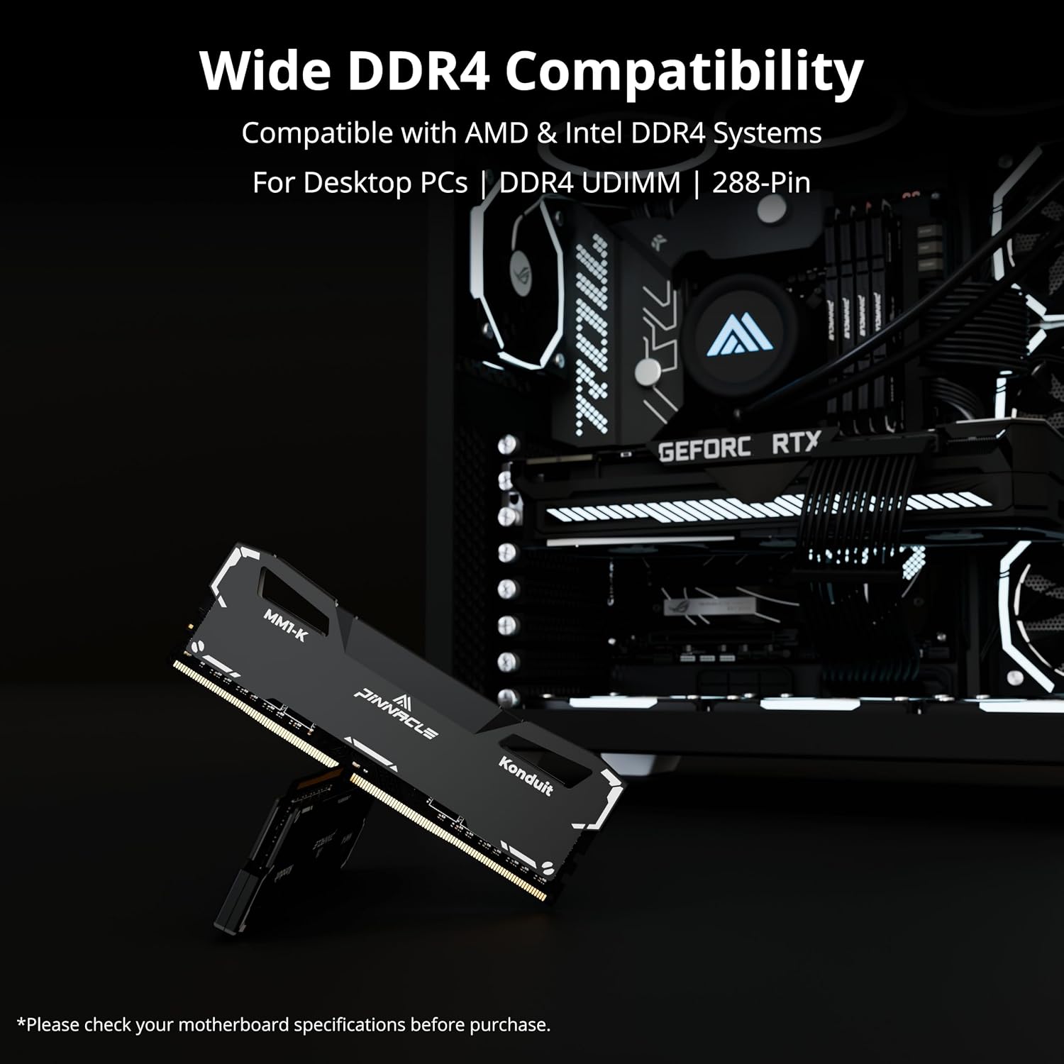 Timetec 16GB KIT (2x8GB) DDR4 3200MHz (PC4-3200AA) PC4-25600 UDIMM Desktop RAM – 288-Pin 1.2V CL22 Non-ECC Unbuffered DIMM Memory Module Upgrade