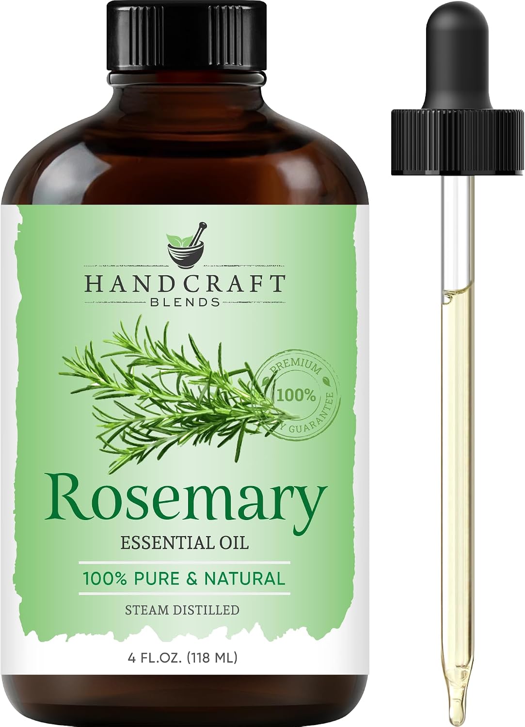 Handcraft Blends Peppermint Essential Oil – Huge 4 Fl Oz – 100% Pure and Natural – Premium Grade Essential Oil for Diffuser and Aromatherapy, Skin, Massage, Candle and Soap Making Fragrance
