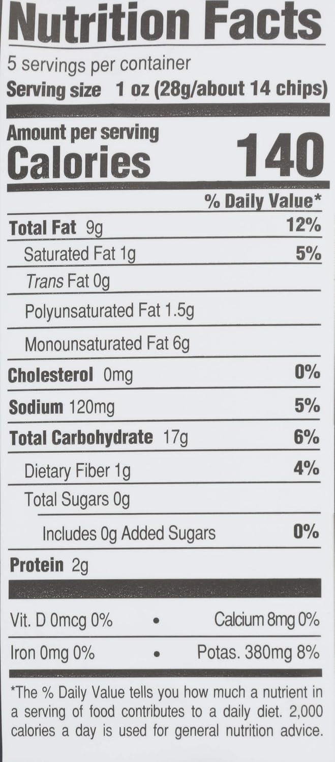 Boulder Canyon Totally Natural Kettle Cooked Potato Chips Gluten Free, 5-ounce Bags (Case of 12)