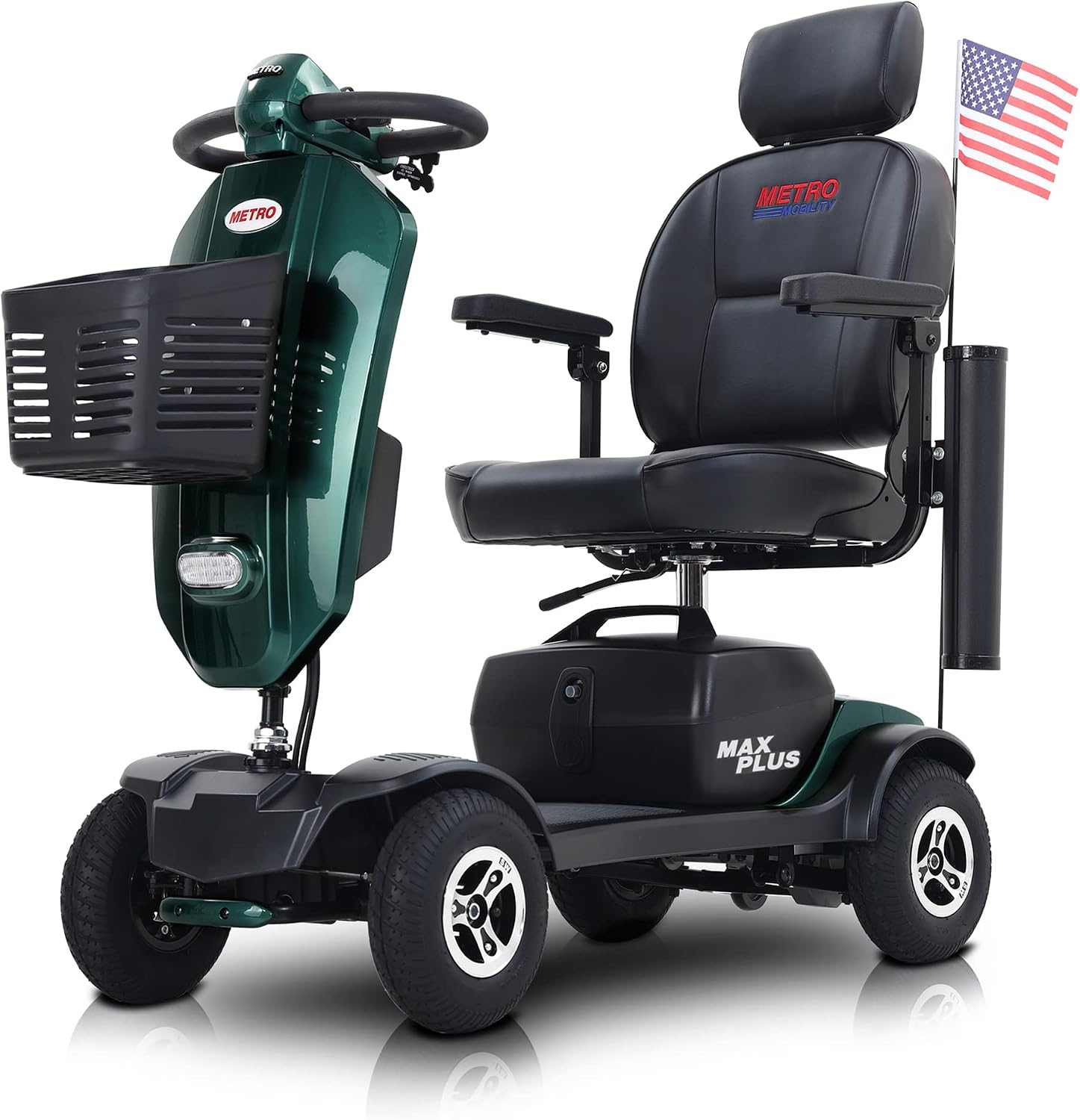 Metro Mobility 4 Wheel Powered Mobility Scooter for Seniors - 300 lbs Capacity Electric Mobility Scooter for Adults - Long Range Power Extended
