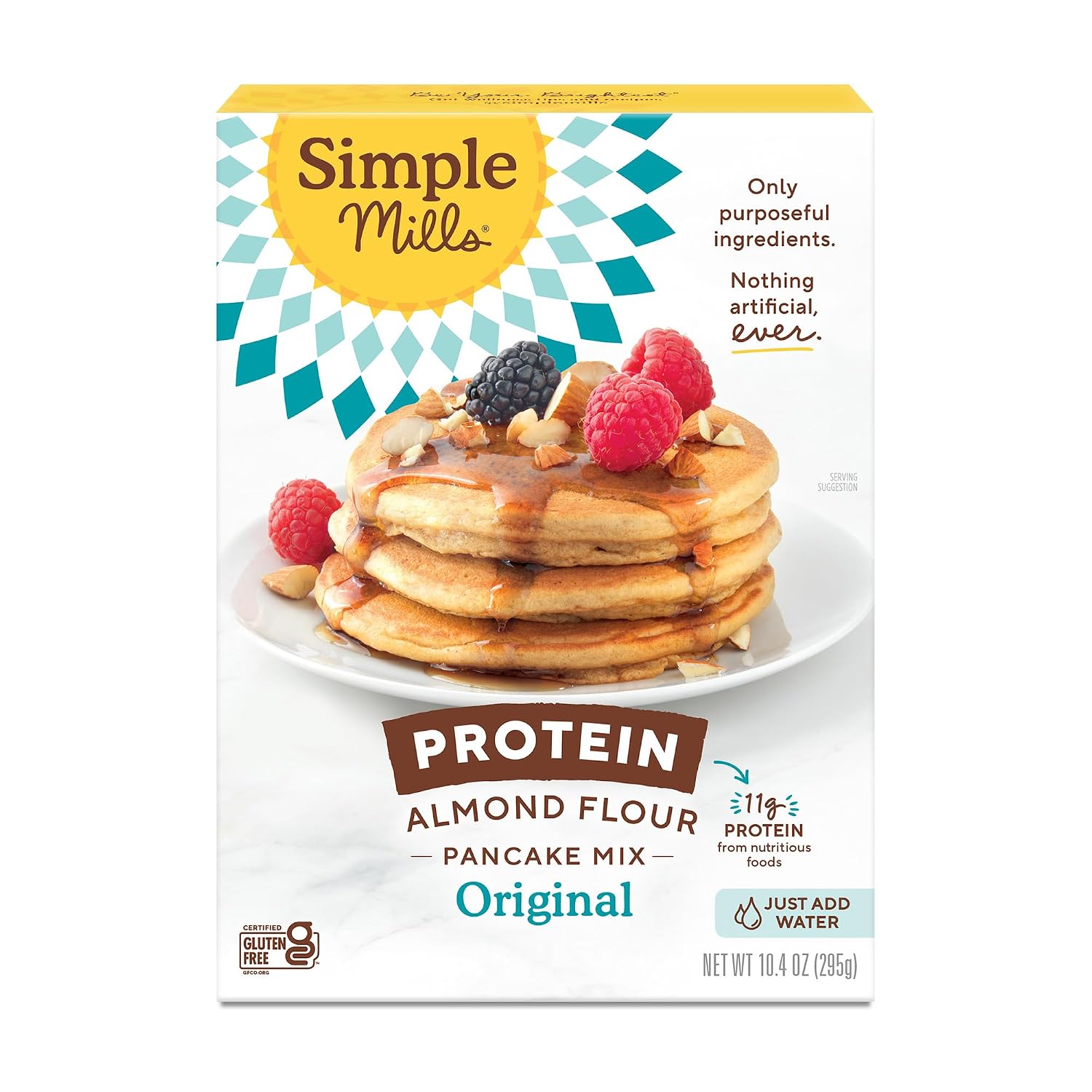 Simple Mills Almond Flour Pancake & Waffle Mix, Original - Gluten Free, Plant Based, Paleo Friendly, Breakfast 10.7 Ounce (Pack of 1)