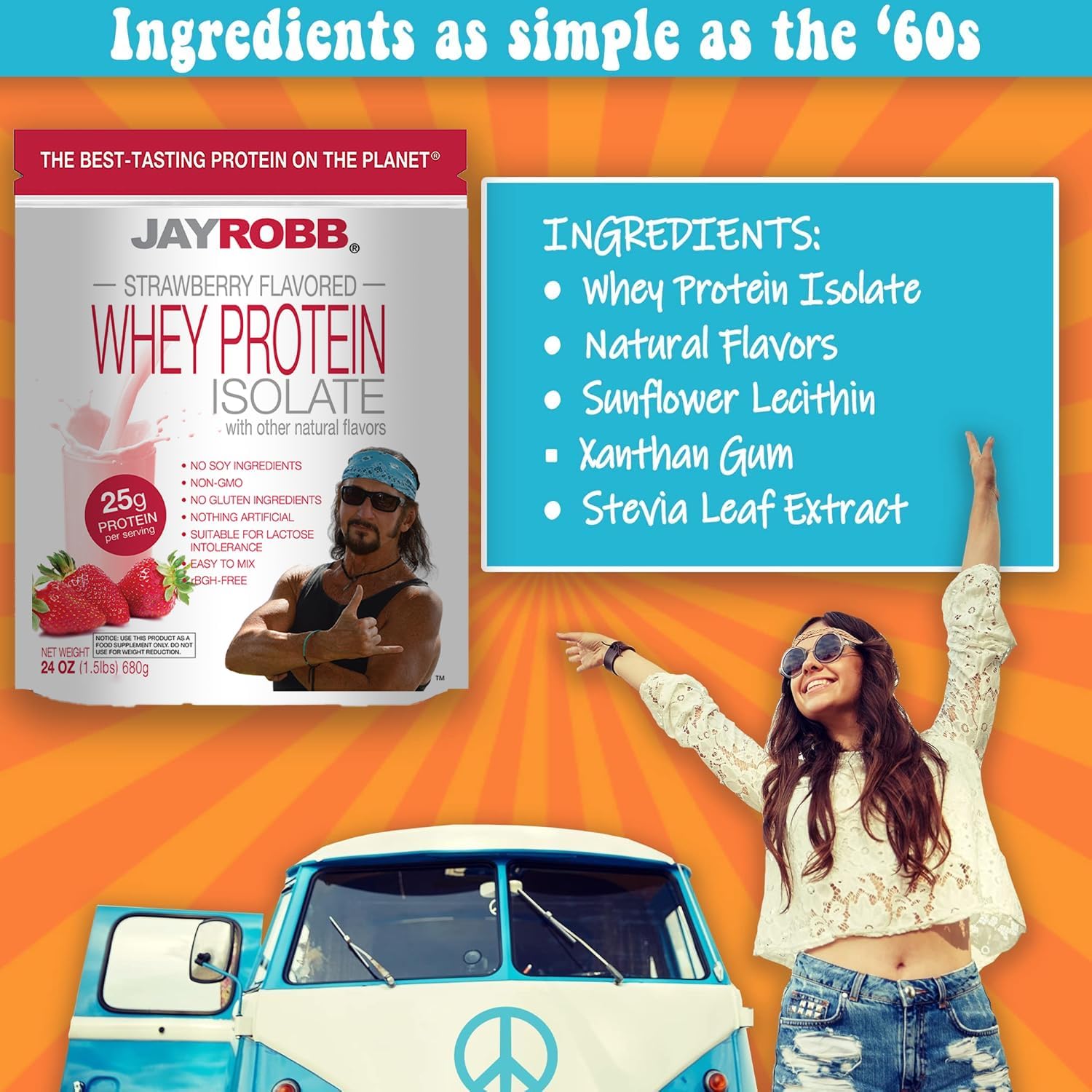 JAYROBB Whey Protein (5 Pound, Vanilla)