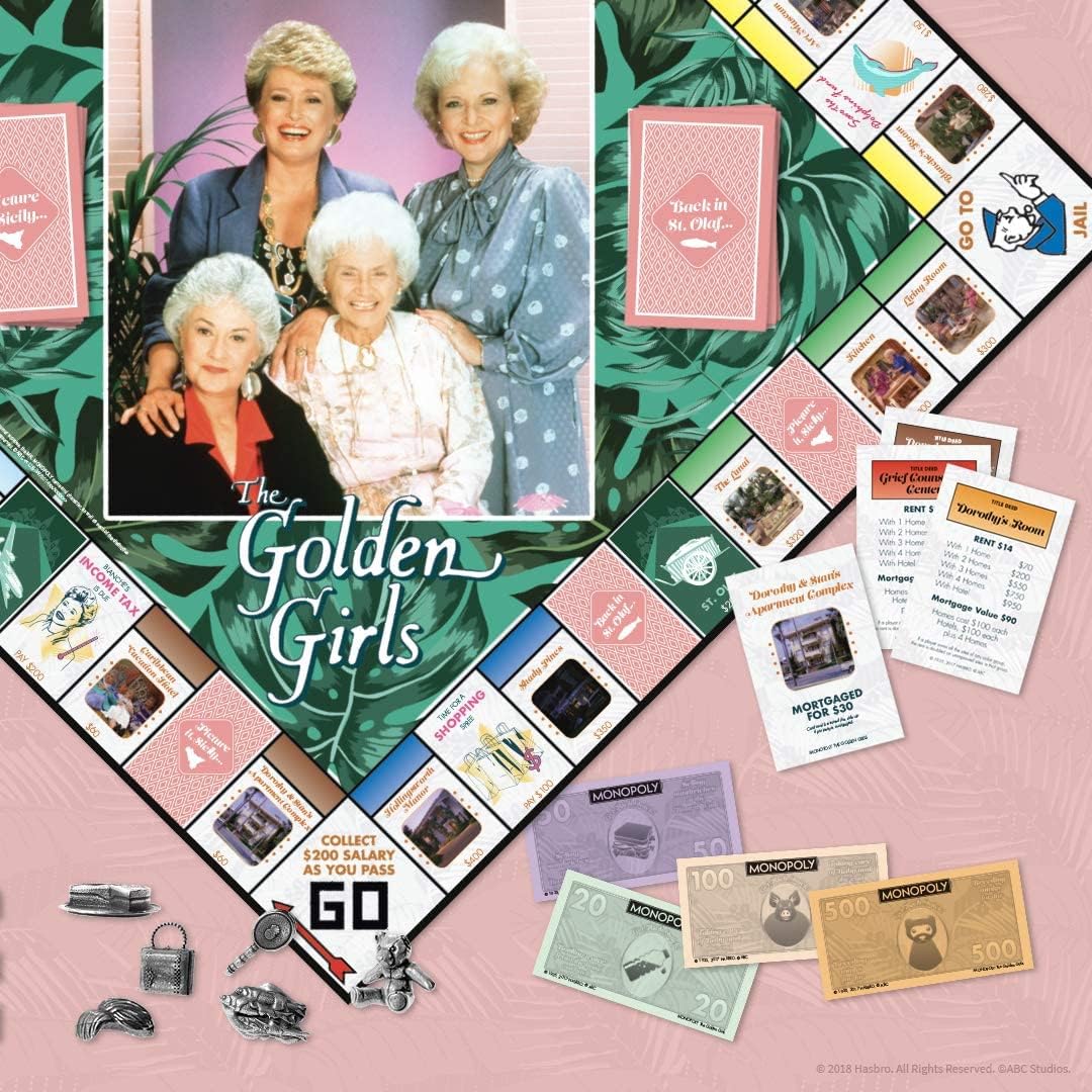 Monopoly: The Golden Girls Board Game | Buy, Sell