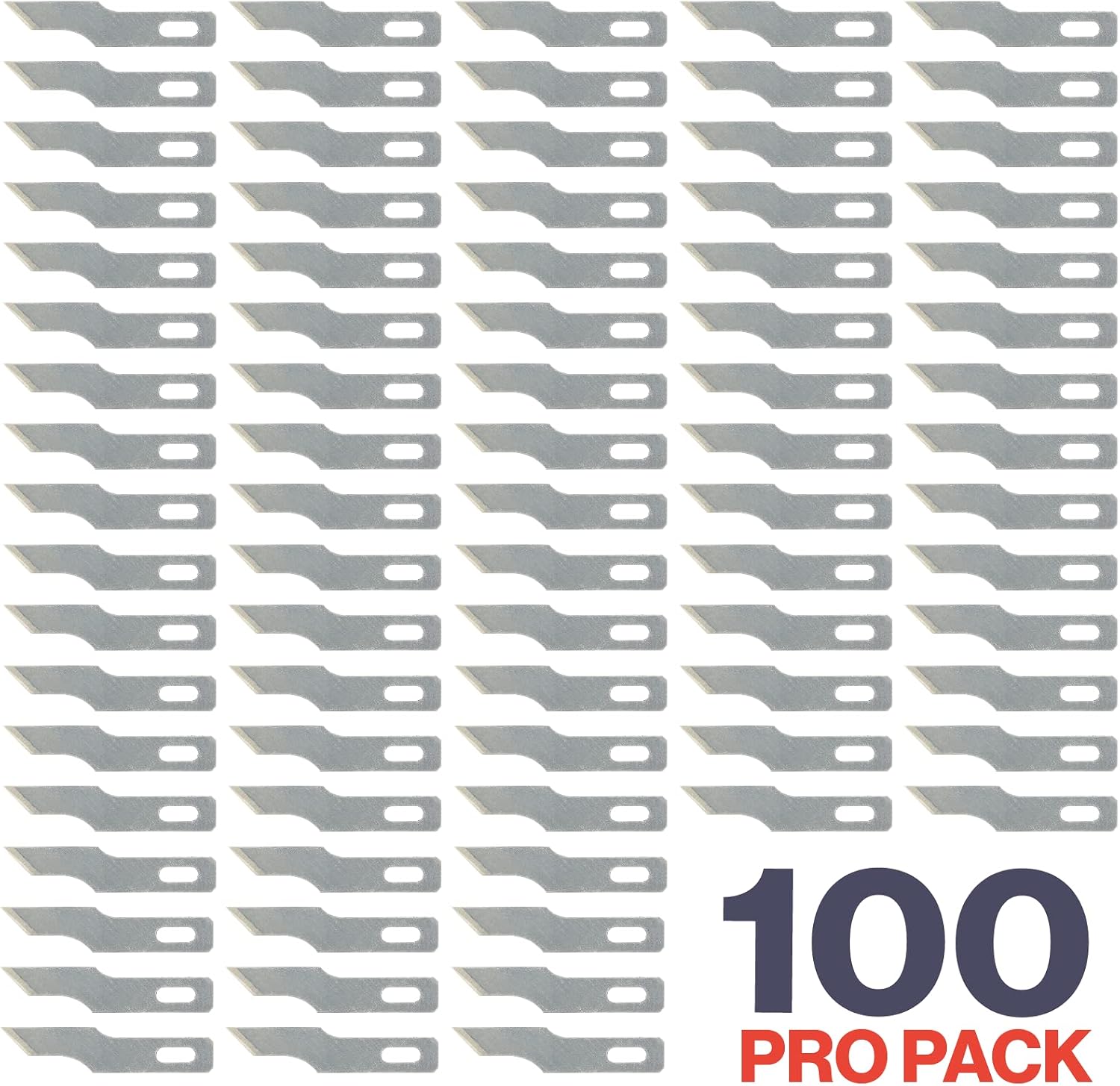 Excel Blades #16 Angled Stencil Edge Replacement Blades – 100-Pack High Carbon Steel Blades for Precision Cutting