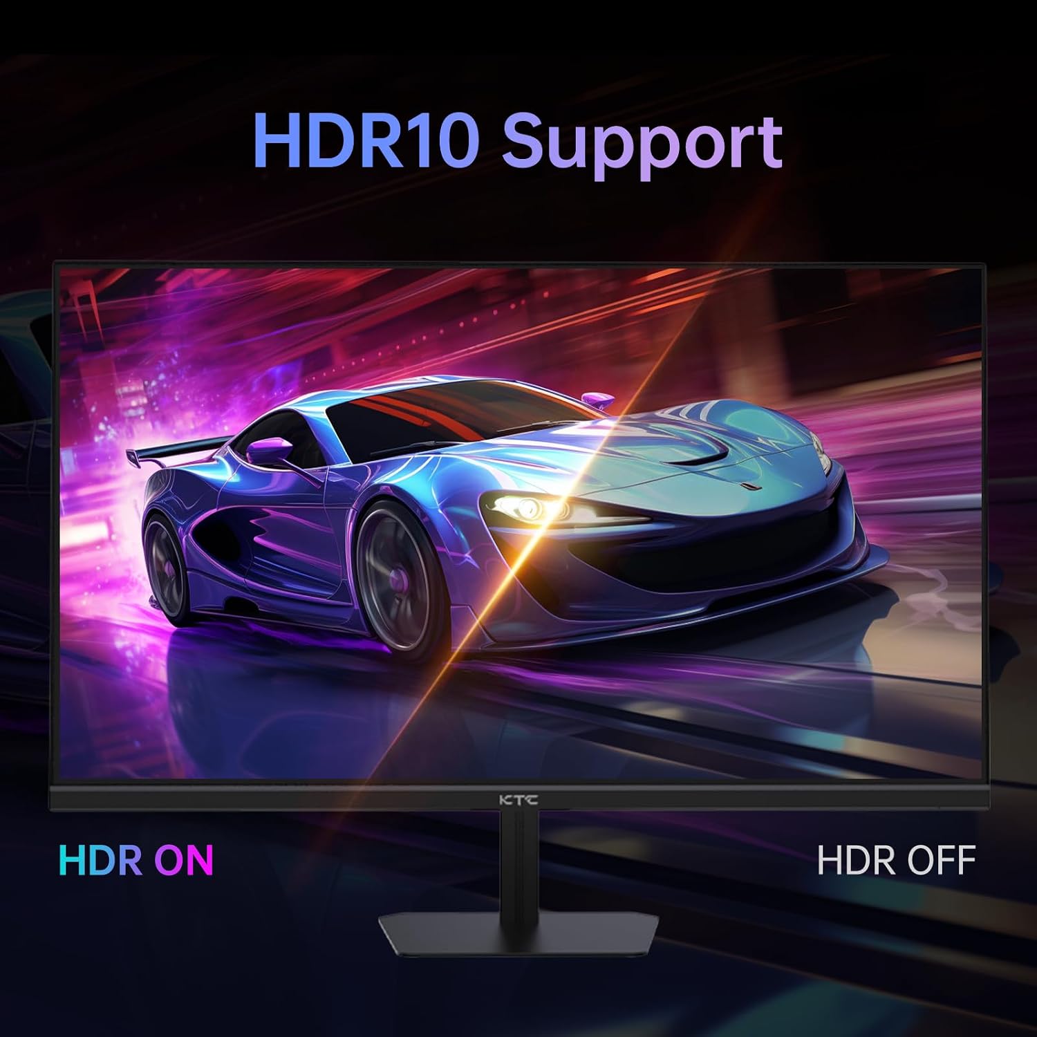KTC 24.5 Inch Gaming Monitor, 180Hz OC 200Hz Monitor FHD, Fast IPS, H25T7 | 1080P Monitors 1ms, 128% sRGB HDR10, Adaptive Sync, HDMI DP, VESA Tilt Adjustable for Xbox PS5 Switch, HDMI Cable Inc.