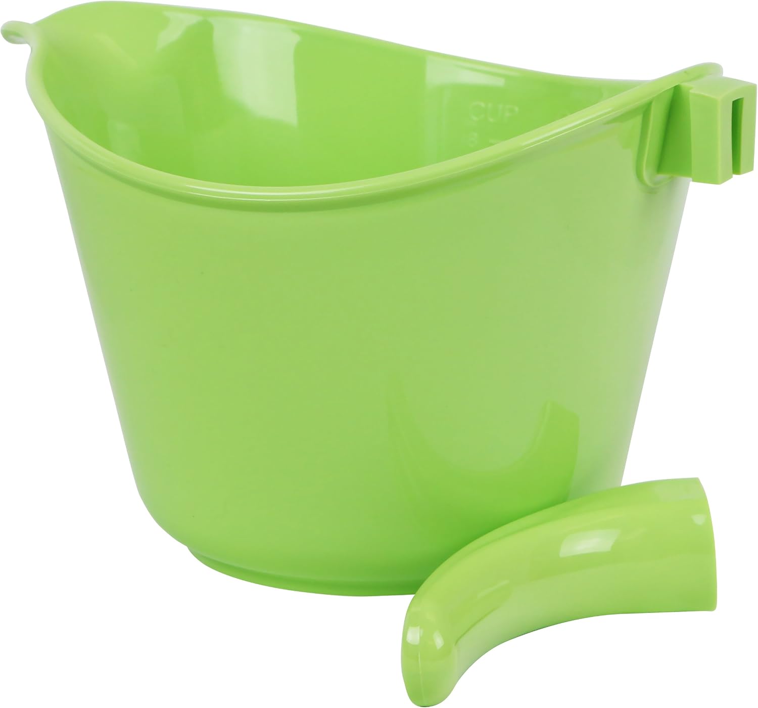 Reston Lloyd Batter Mixing Bowl with Pour Spout, 2 Quart, Heavy Duty BPA-Free Plastic - Microwave & Dishwasher Safe, Non-Slip Base