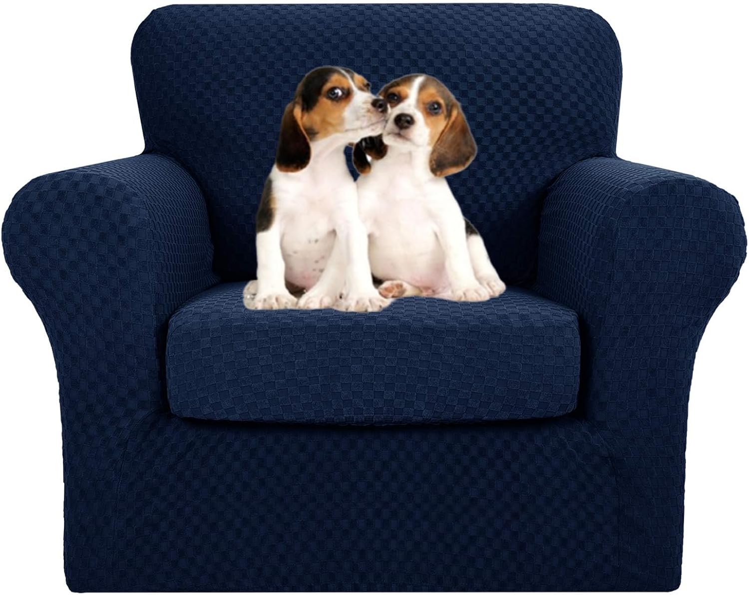 MAXIJIN Latest Recliner Slipcovers for Living Room 4 Pieces Stretch Jacquard Recliner Chair Cover Soft Fitted Recliner Protector with Elastic Bottom