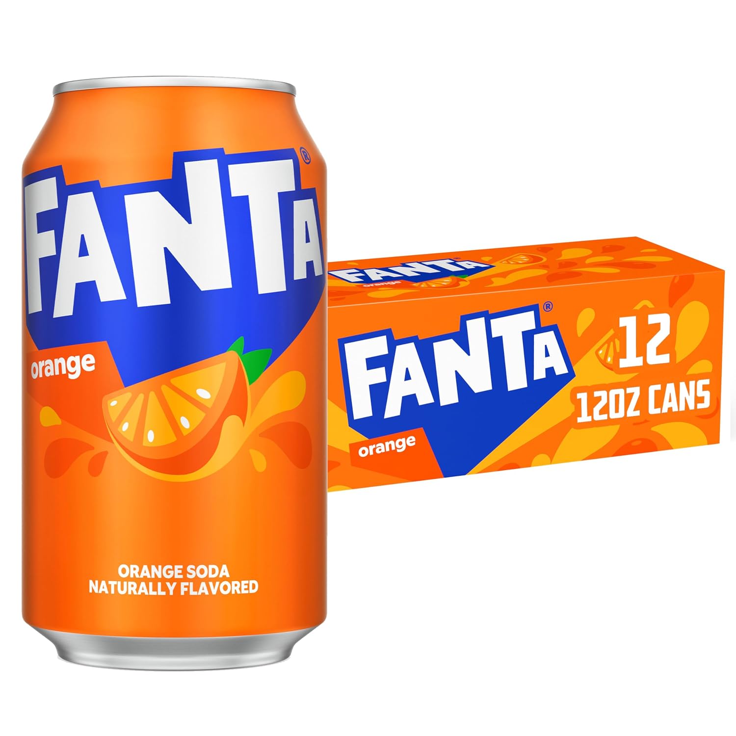 Fanta Orange, 12 fl oz, 12 Pack