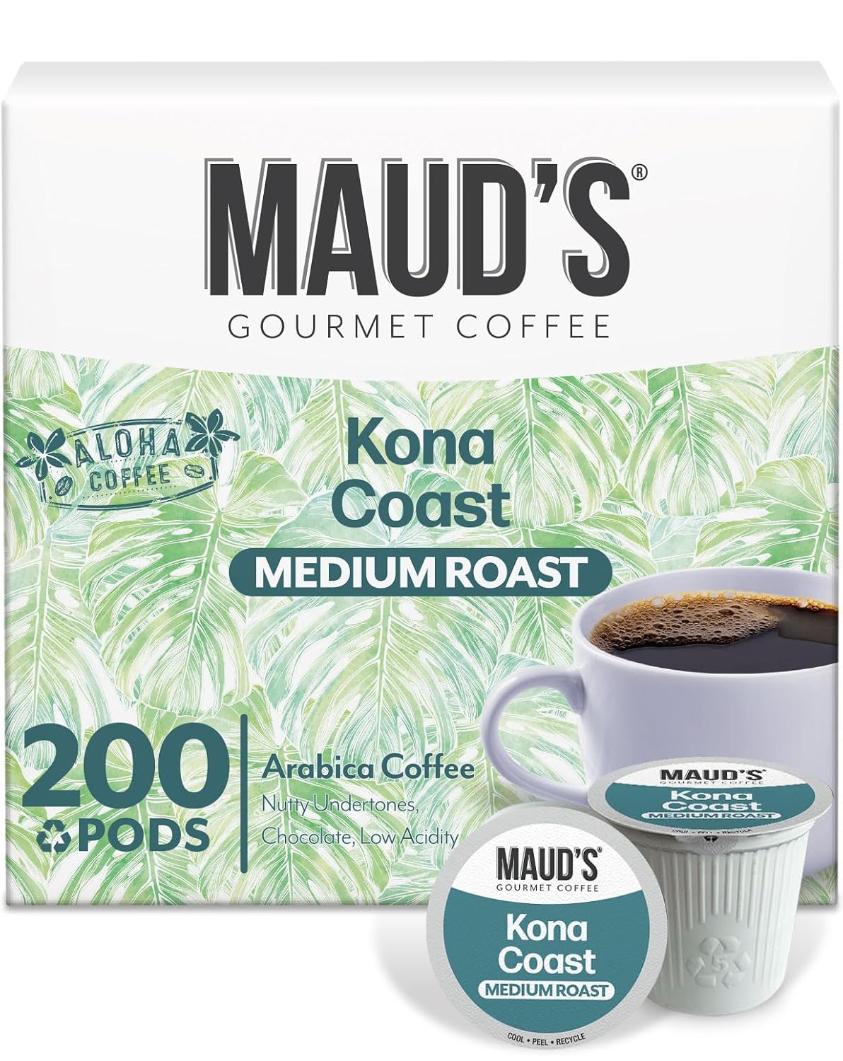 Maud's Family Pack Coffee Pods Variety Pack, 136ct, 12 Assorted Flavors | Medium Roast Flavored Coffee in Single Serve Pods – 100% Arabica Coffee, Compatible with Keurig Coffee Makers