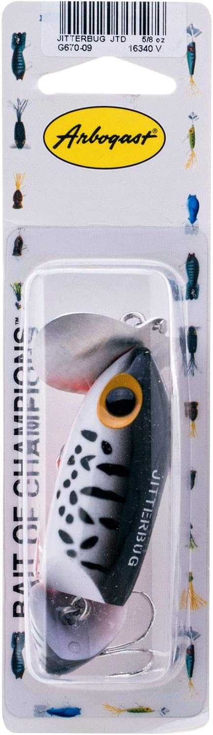 Arbogast Jitterbug Topwater Bass Fishing Lure - Excellent for Night Fishing