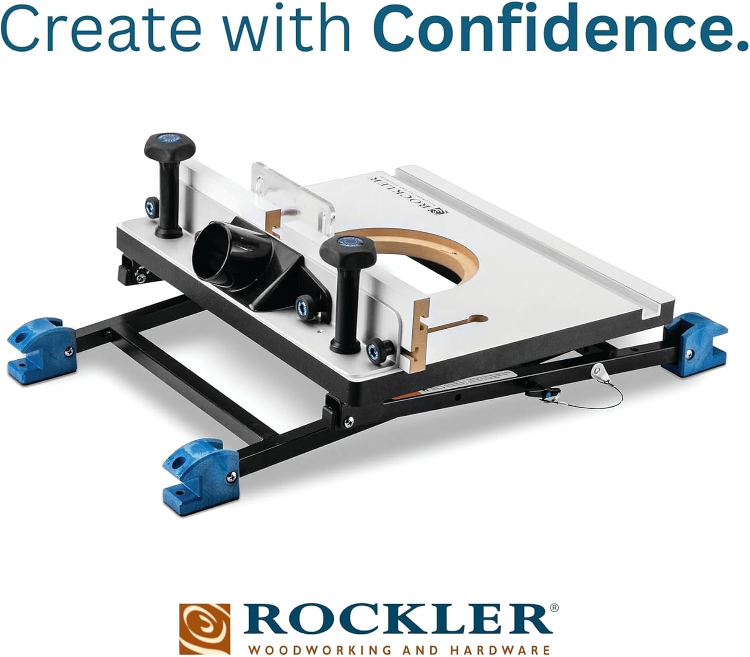 Rockler Convertible Benchtop Table w/ 4 Configurations for Woodworking | Benchtop Router Table – Versatile Routing Station – Router Table –