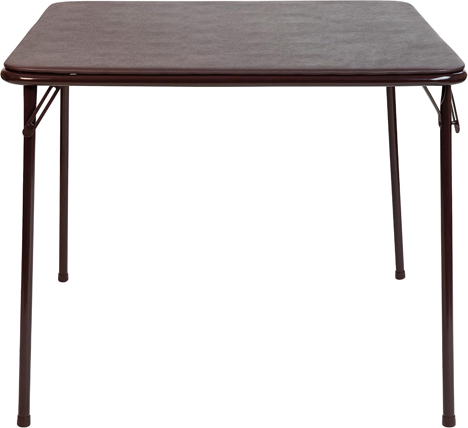 Flash Furniture Madelyn 33.5" Square Folding Multipurpose Card Table with Padded Vinyl Top, Portable Folding Game Table for 4 Players, Black