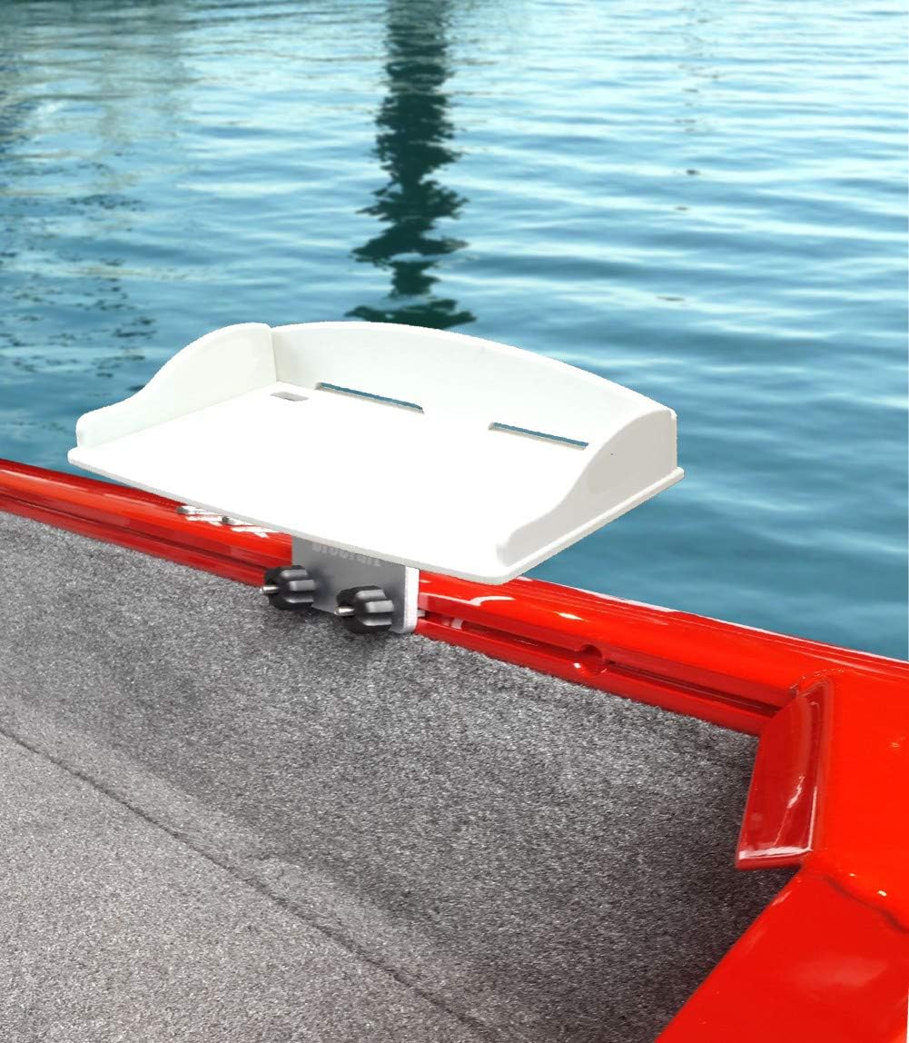 Brocraft Bait Table for 90 Degree Boat Track System/Boat Cutting Board for Versatrack Track System/Lund Sport Track/Ranger Track System
