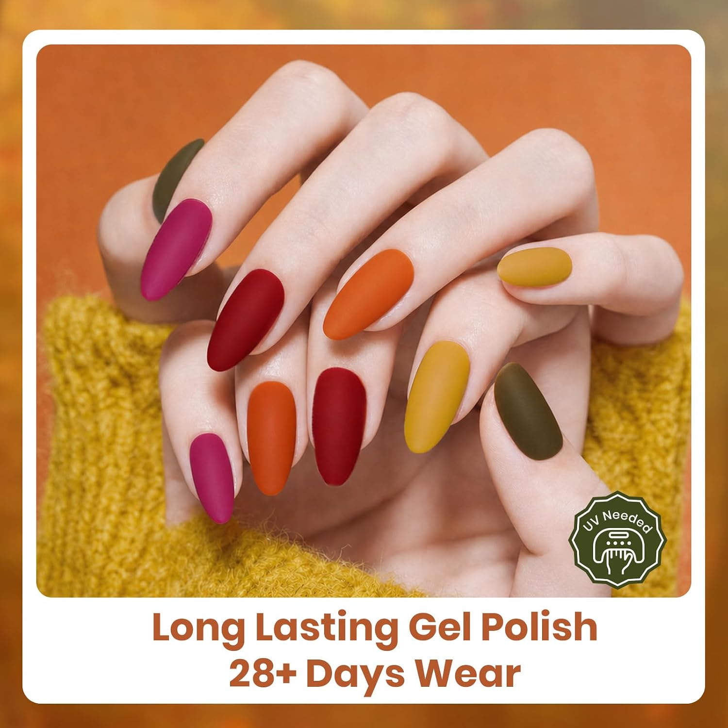 Beetles Green Gel Polish Set, 6 Colors Misty Forest Collection