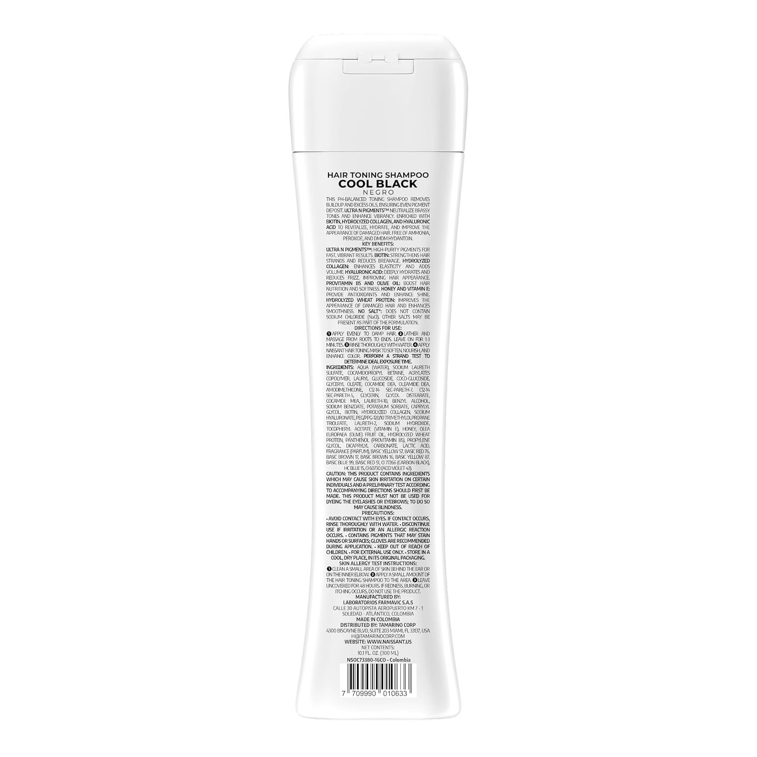 Naissant Silver Ash Blonde Hair Blue Toning Shampoo | Ultra High-Purity Blue Pigments | Neutralizes Orange &Brassy Tones | Hyaluronic Acid, Collagen &Biotin |Paraben, Ammonia &Sulfate Free |10.1 Fl Oz