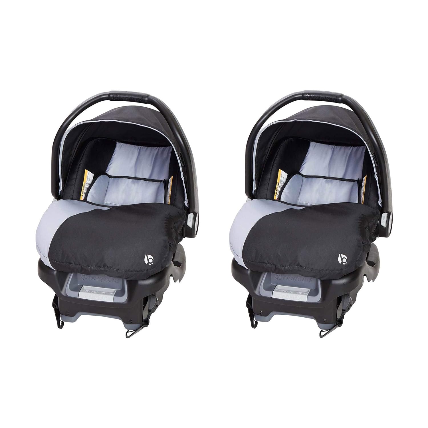 Baby Trend Ally Newborn Infant Car Seat Carrier with Harness, Khaki, 2-Pack
