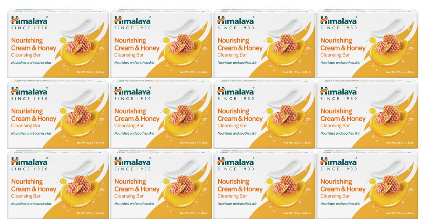 Himalaya Cleansing Bar Soap Variety Pack, Bath Soap Bars, 4.41 oz,12 Pack
