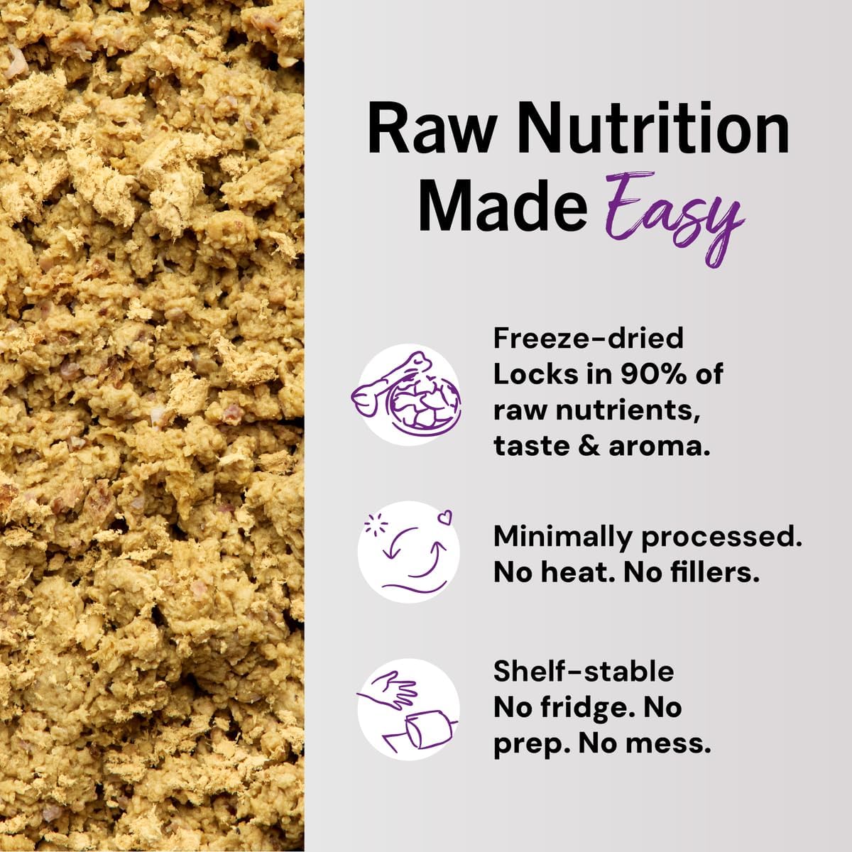 Stella & Chewy's Freeze-Dried Raw Cat Dinner Morsels - Premium Chicken Recipe with 98% Cage-Free Meat & Organs - Natural Grain-Free Cat & Kitten Food - Made in USA - 18 oz