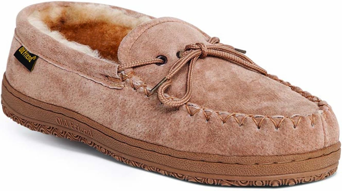 Old Friend Men’s Loafer Moccasin - Slip-On Indoor Outdoor Casual Comfort Shoes