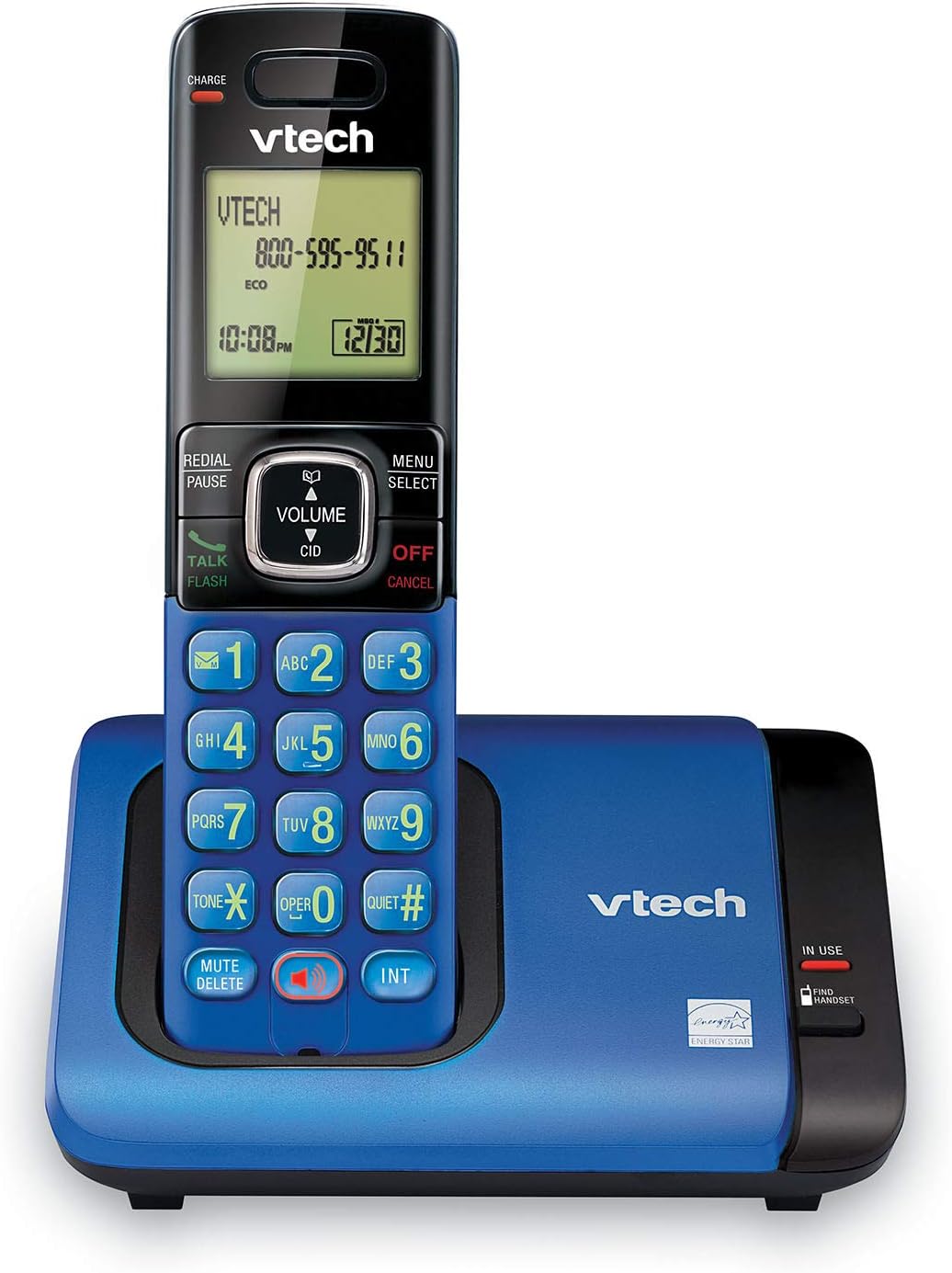 VTech CS6719-2 2-Handset Cordless Phone with Caller ID/Call Waiting, Handset Intercom & Backlit Display/Keypad, Silver